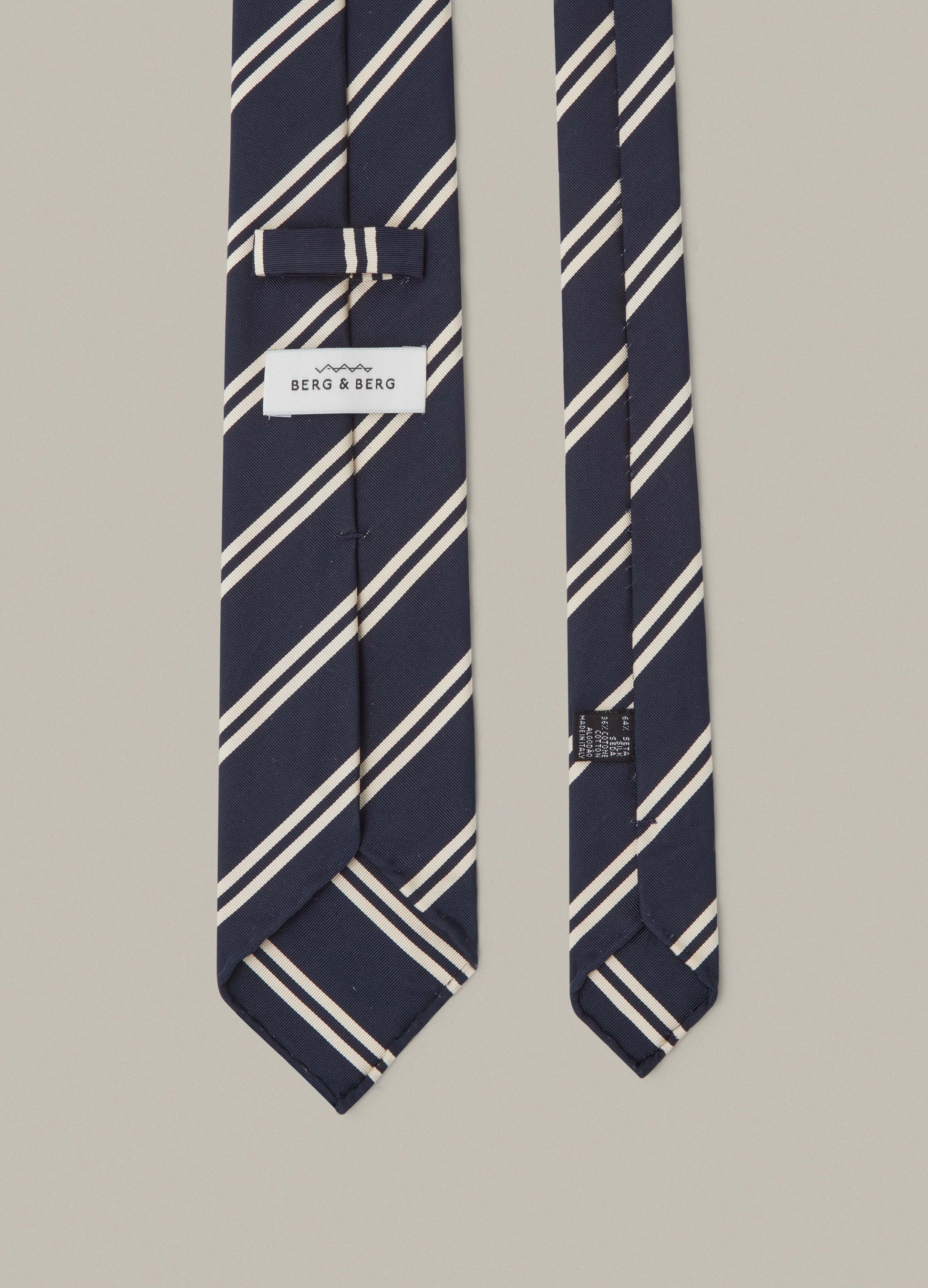Mogador Stripe Tie - Navy Berg & Berg