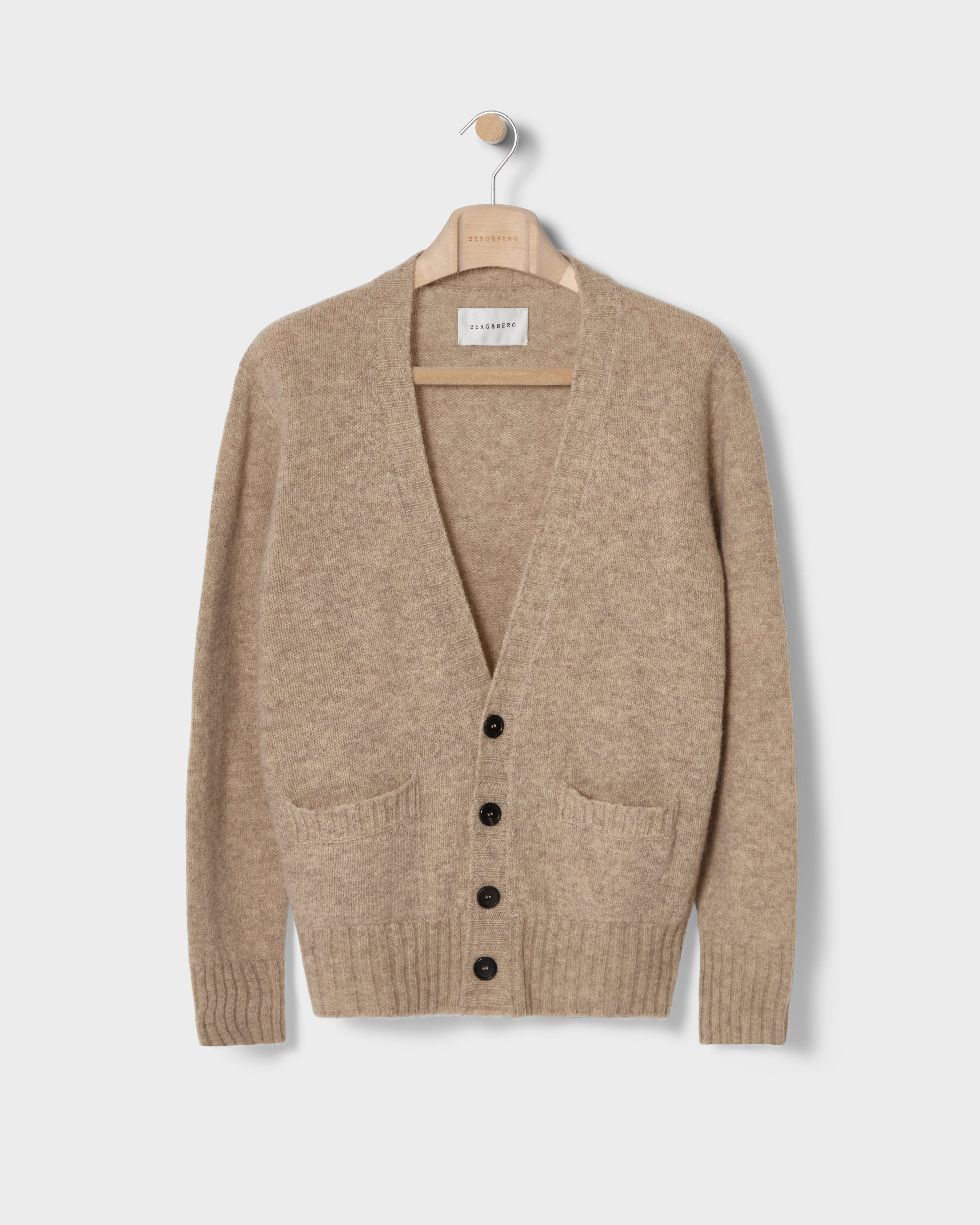 Bosse Shaggy Cardigan - Oatmeal – Berg & Berg