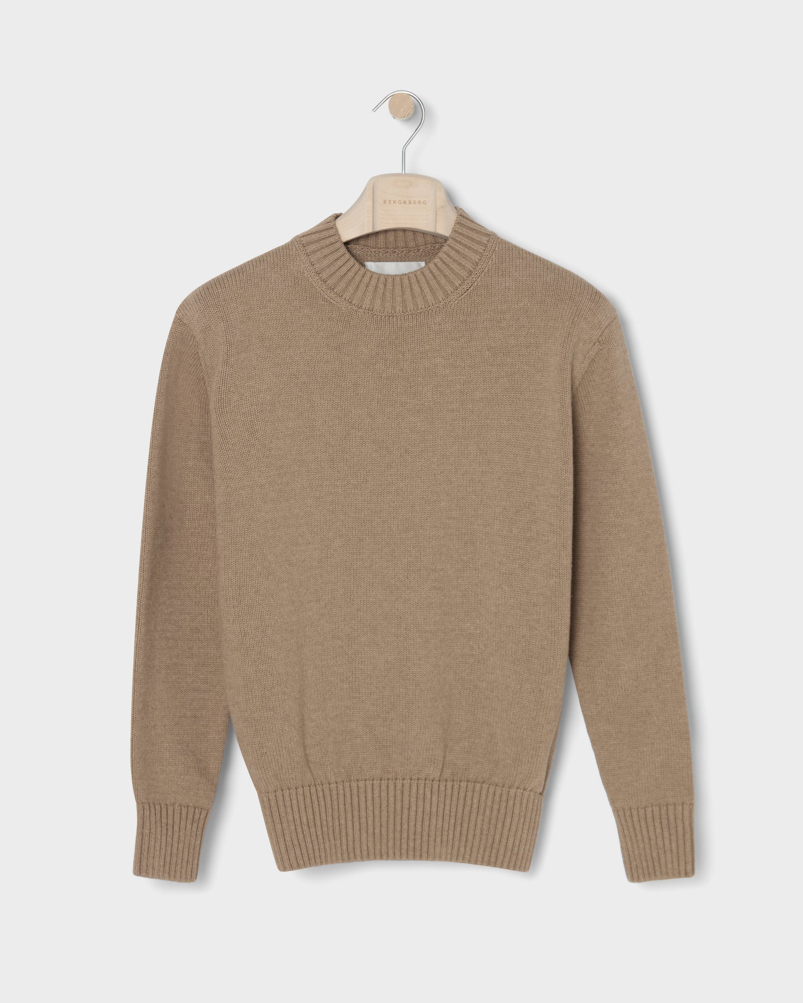 Ben Cotton Crew Neck - Hazel Brown bergbergstore