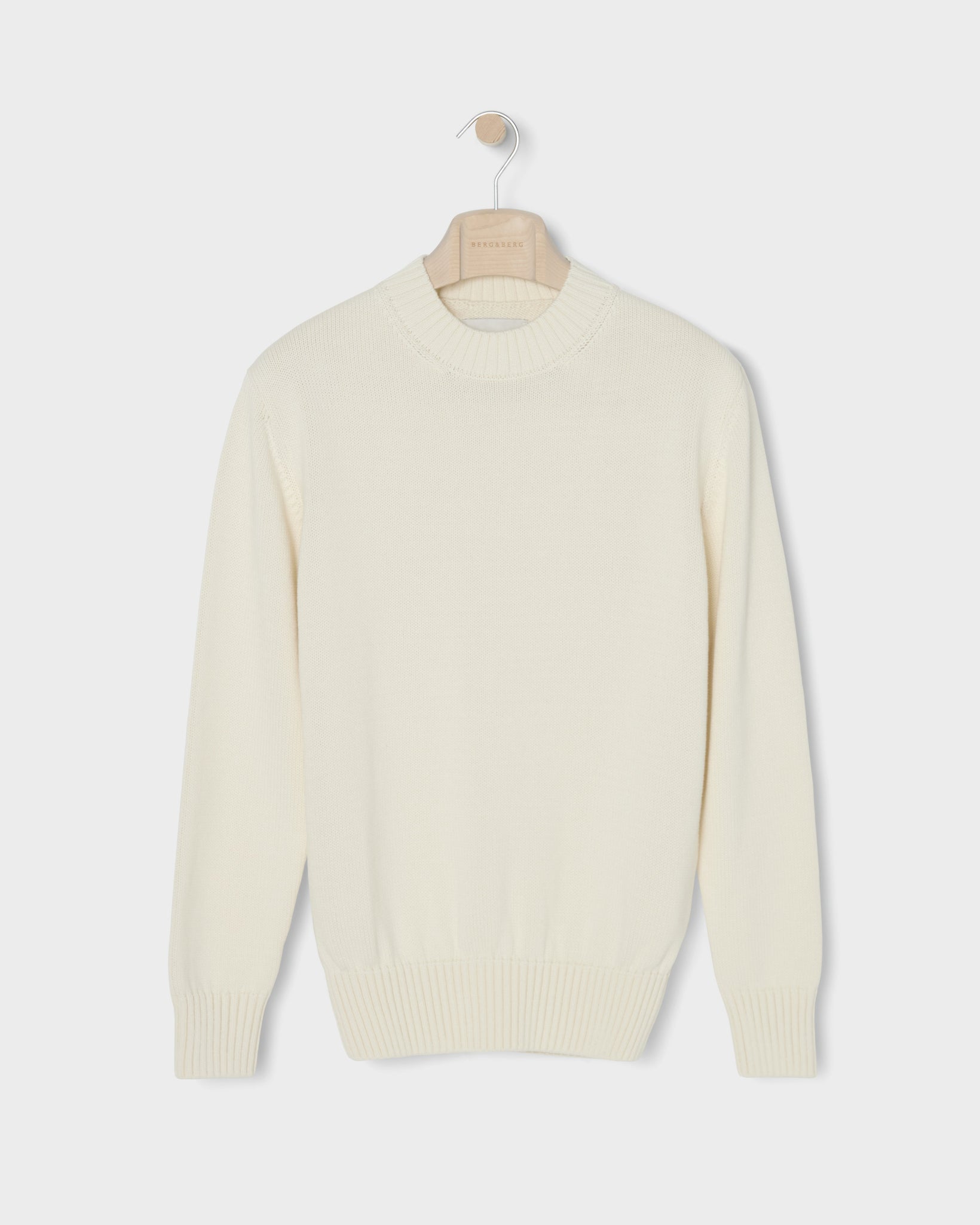Ben Cotton Crew Neck - Ivory bergbergstore