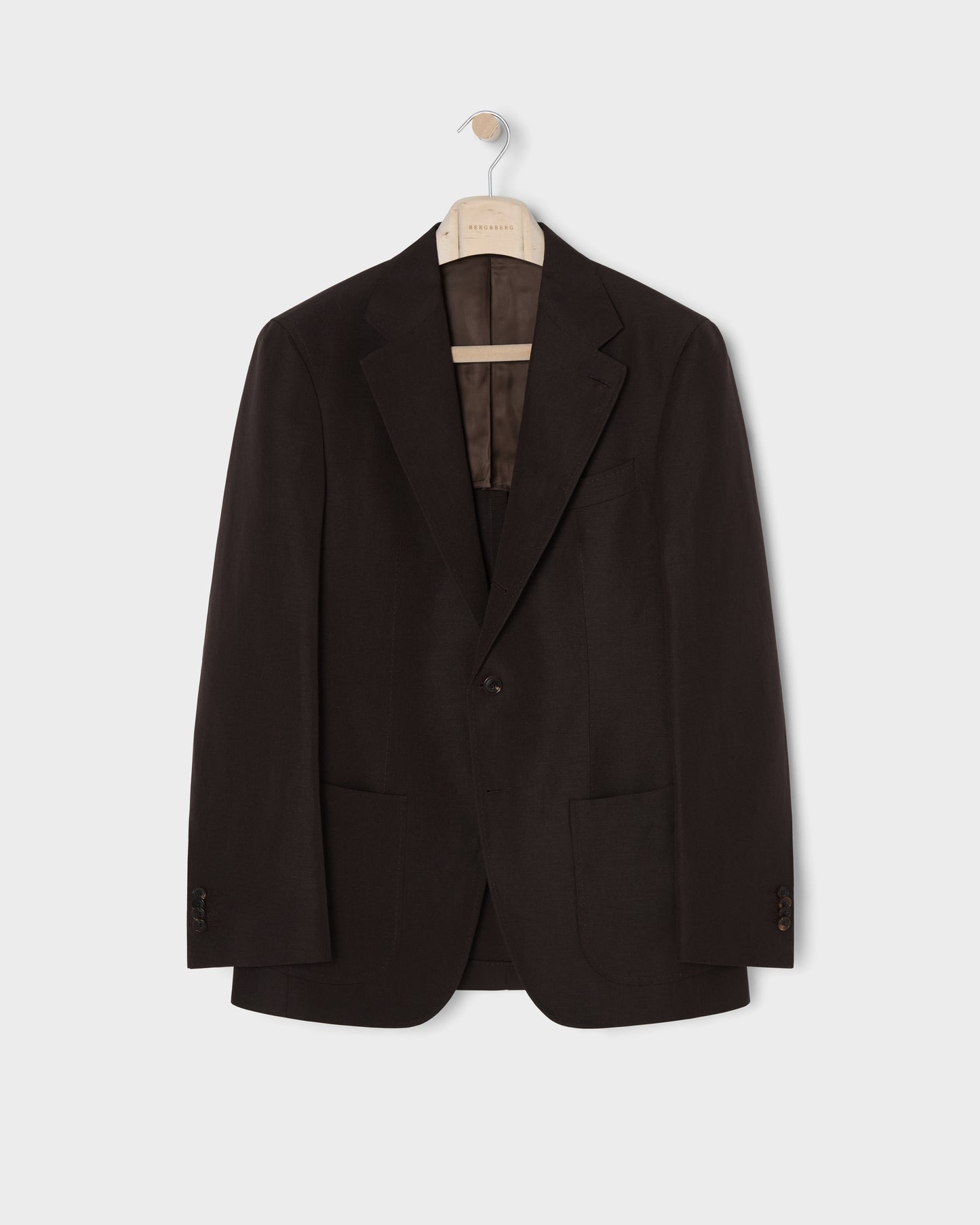 Dag Sport Wool/Linen Suit Jacket - Brown Berg & Berg