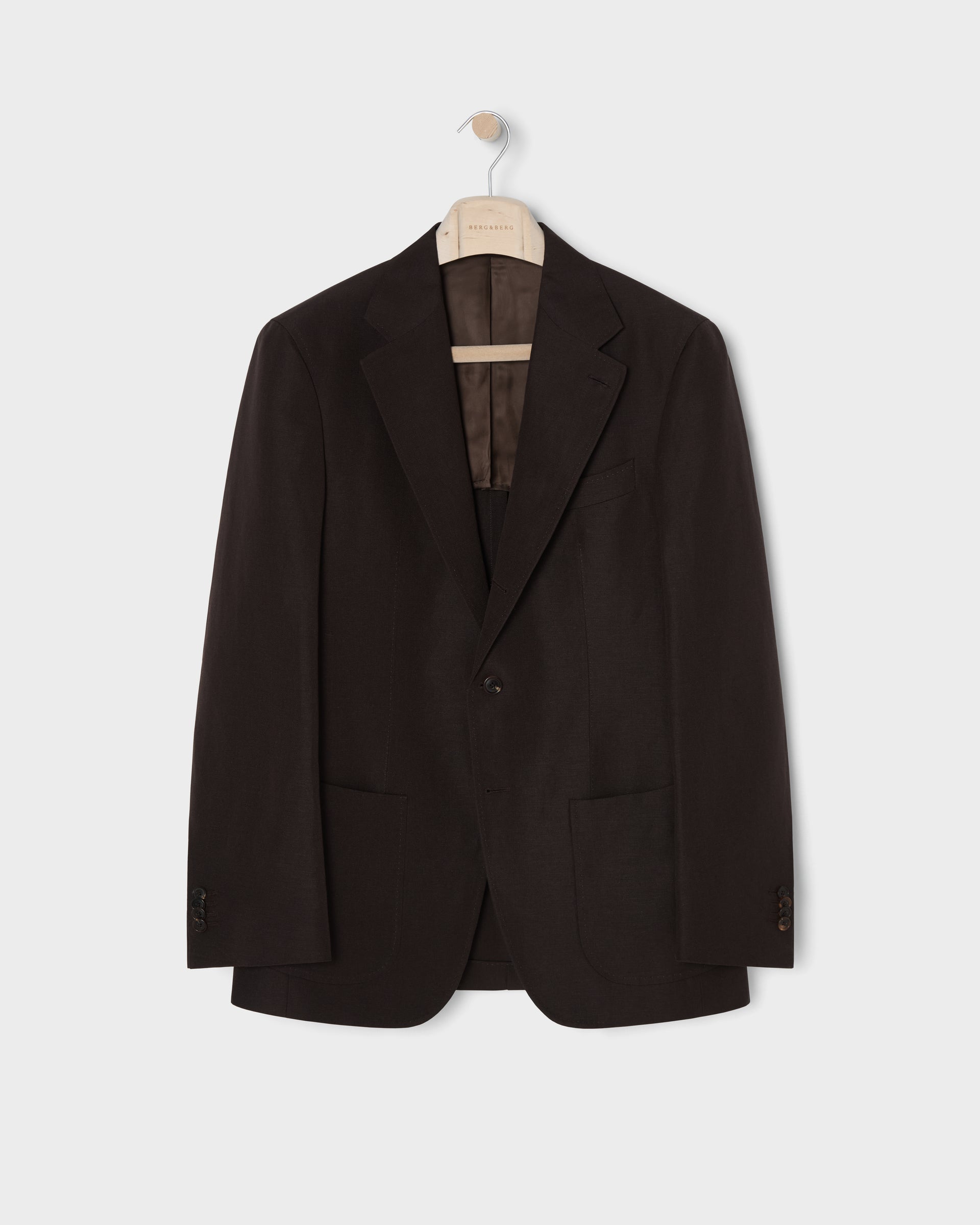 Dag Sport Wool/Linen Suit Jacket - Brown Berg & Berg