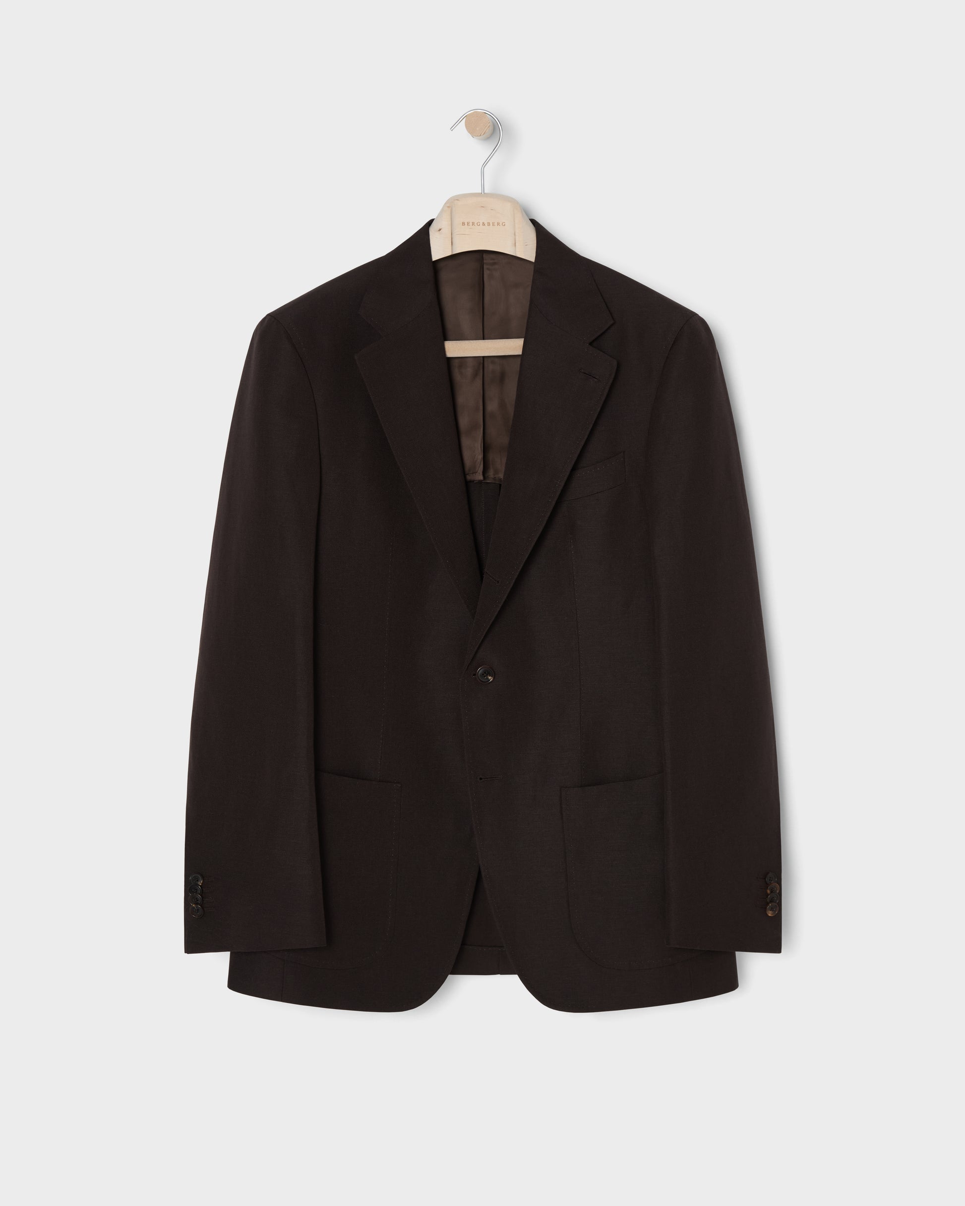 Dag Sport Wool/Linen Suit Jacket - Brown Berg & Berg