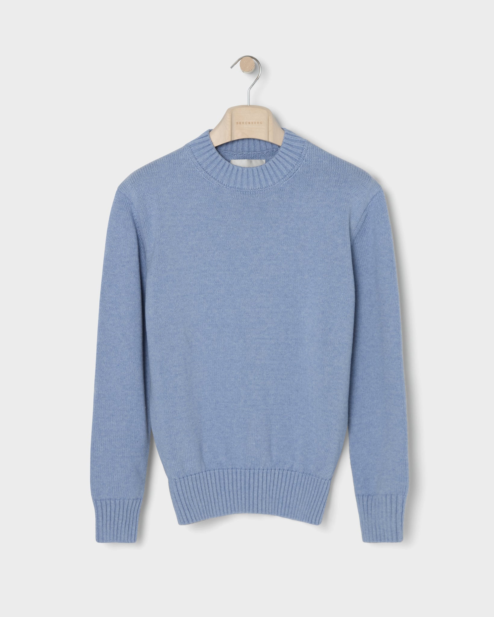 Ben Cotton Crew Neck - Powder Blue bergbergstore