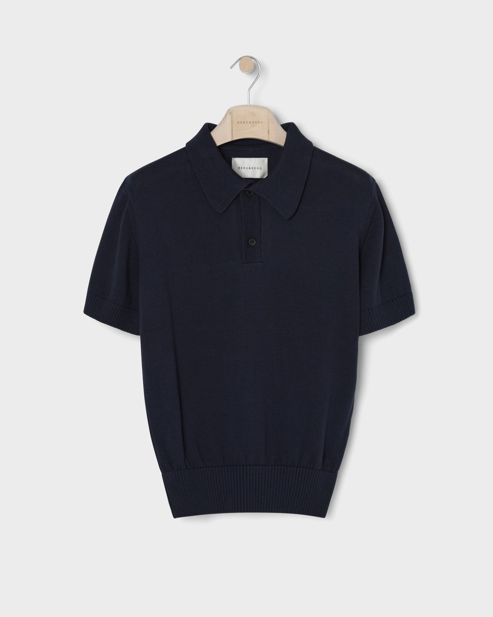 Bror Knitted Polo - Navy Berg & Berg