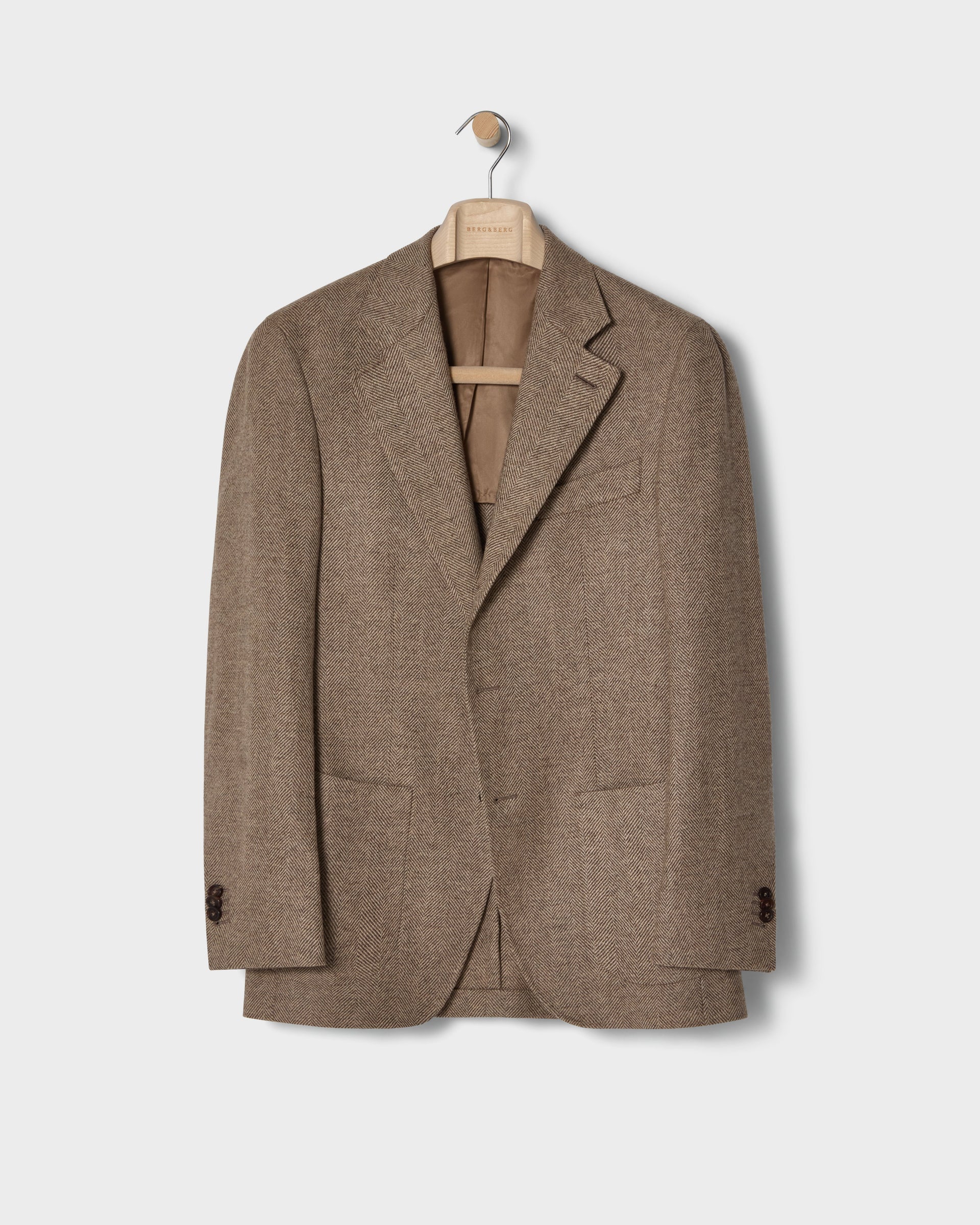 Dag Sport Herringbone Jacket - Oatmeal Berg & Berg