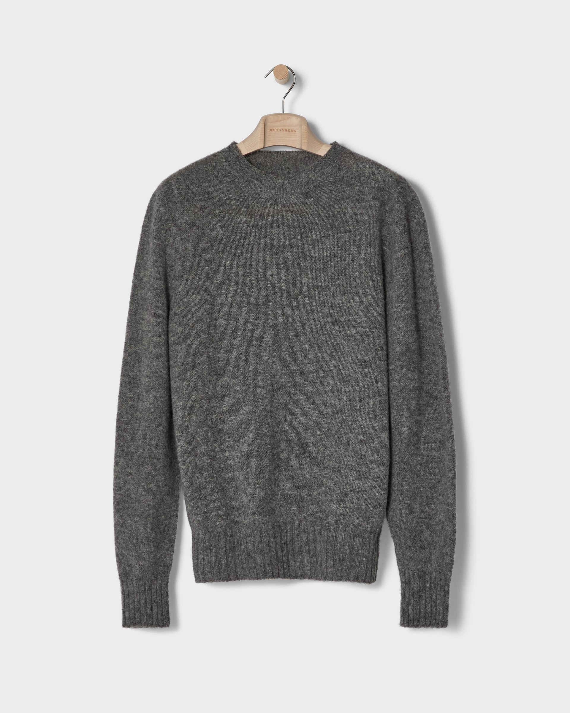 Birger Shaggy Crew Neck - Flannel Grey bergbergstore