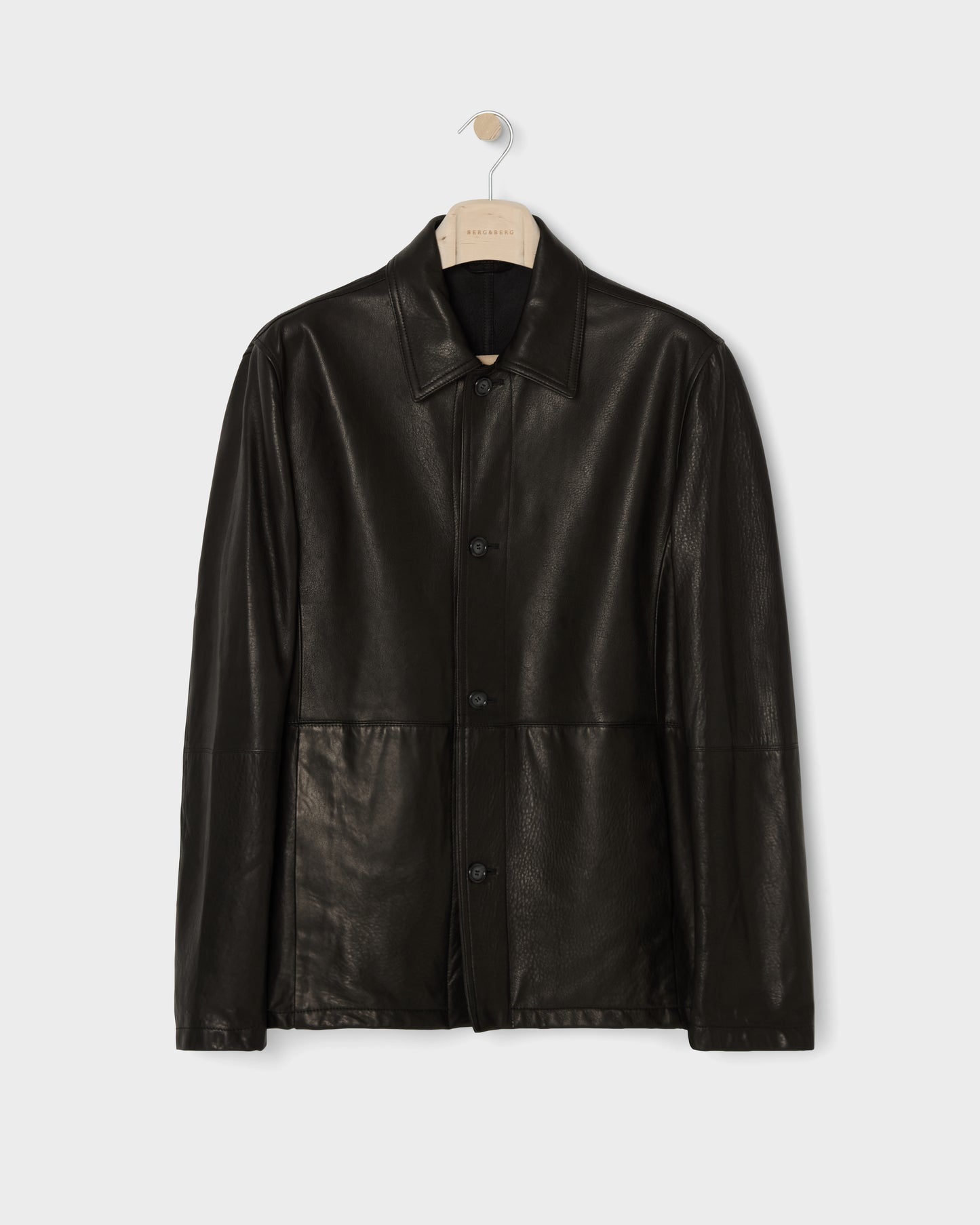 Noel Tumbled Leather Jacket - Black Berg & Berg