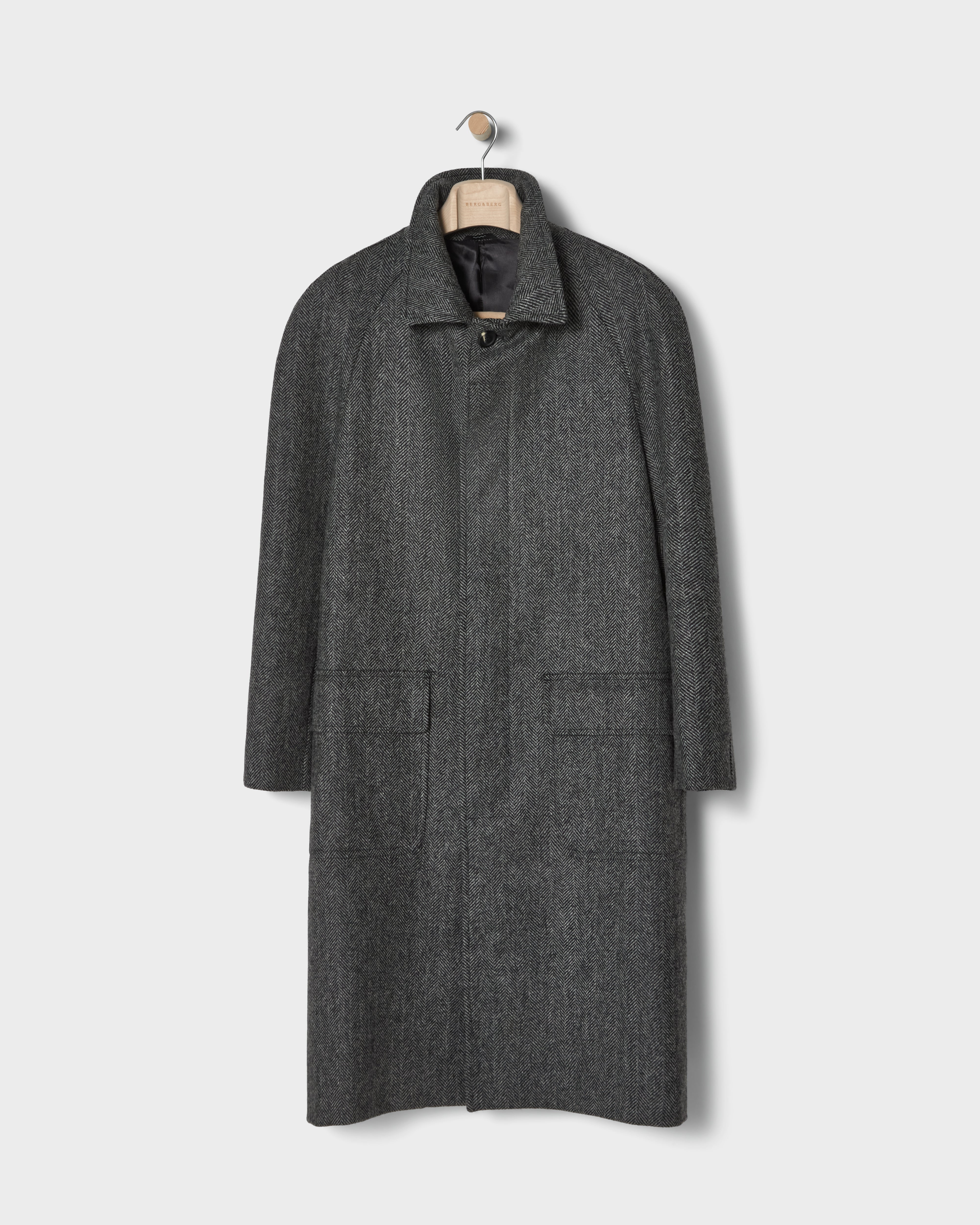 Nelson Tweed Raglan Coat - Grey – Berg & Berg