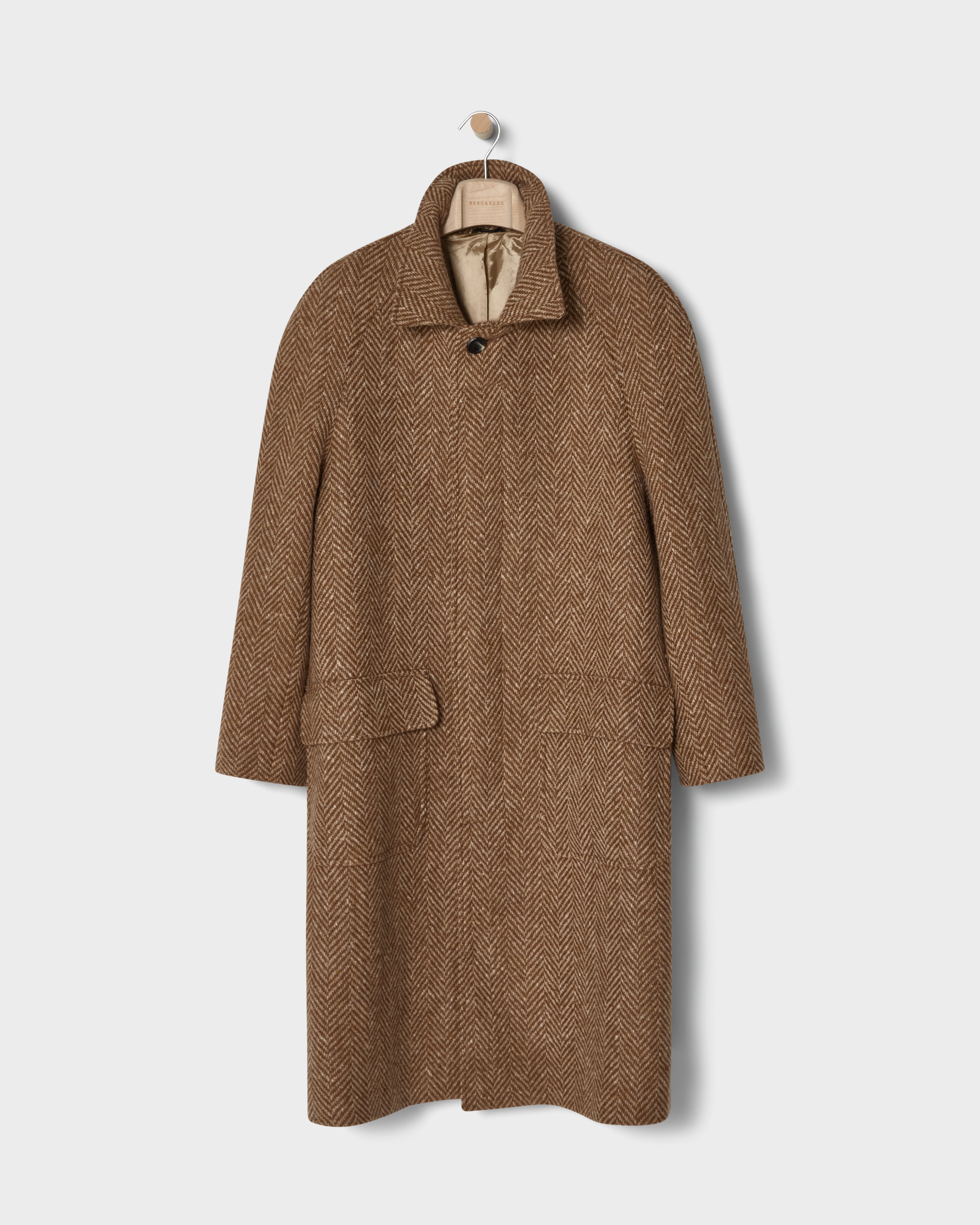 Nelson Tweed Raglan Coat - Cream/Camel – Berg & Berg