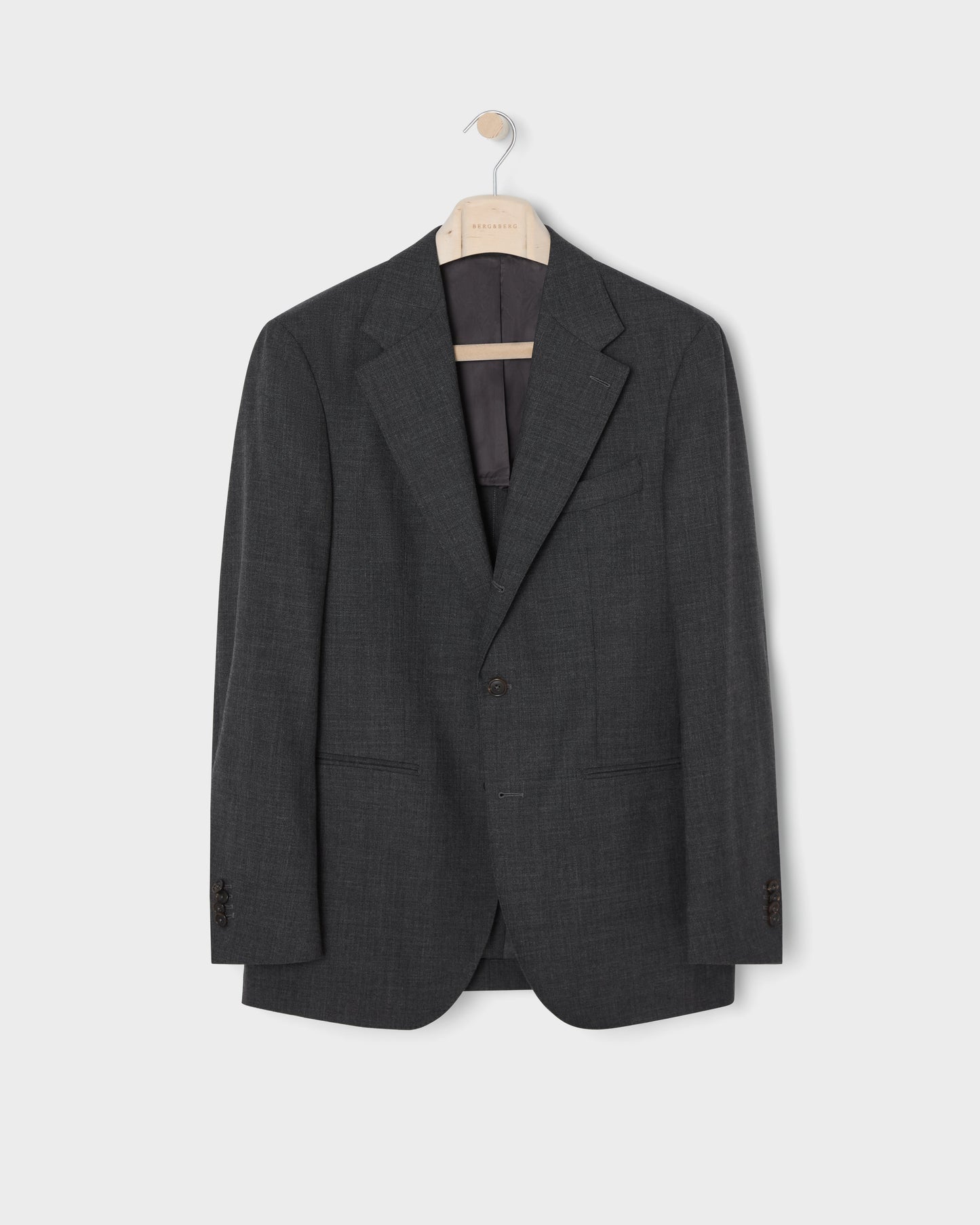 Dag High Twist Suit Jacket - Mid Grey Berg & Berg
