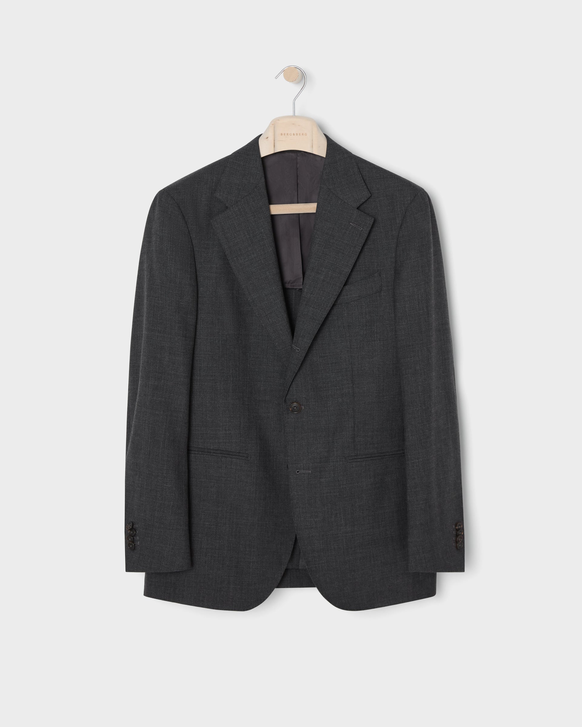 Dag High Twist Suit Jacket - Mid Grey Berg & Berg