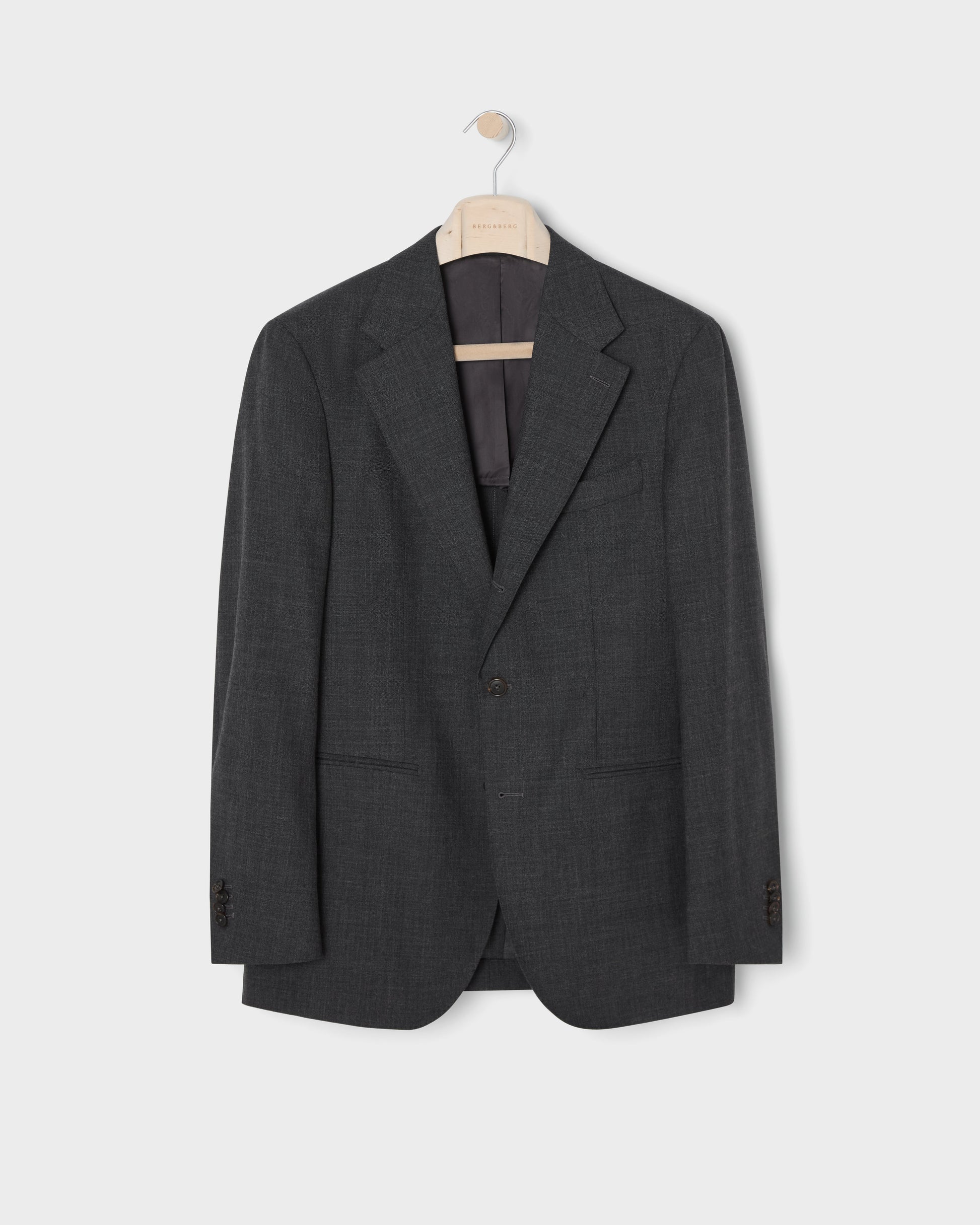 Dag High Twist Suit Jacket - Mid Grey Berg & Berg