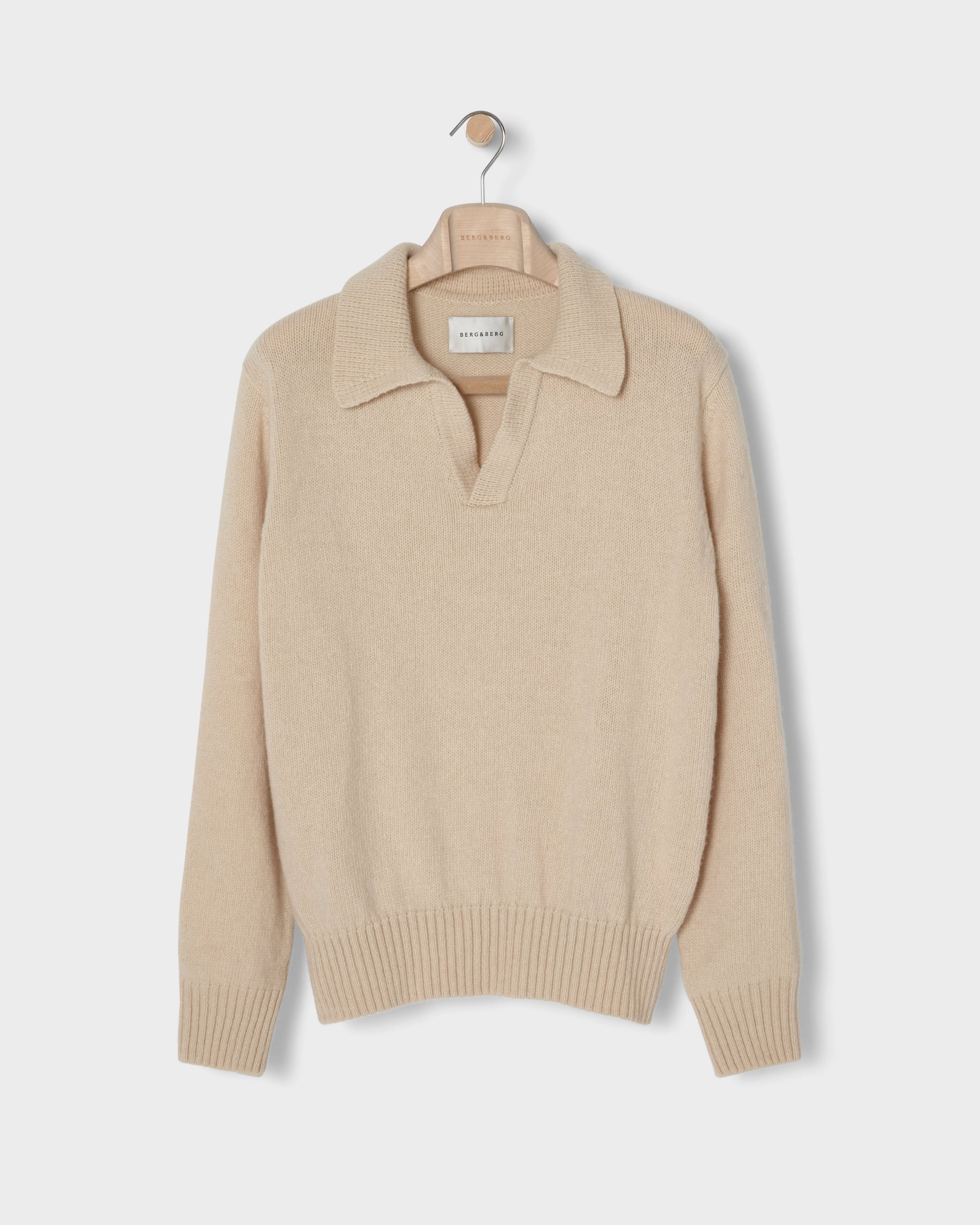 Benny Wool/Cashmere Polo - Natural bergbergstore