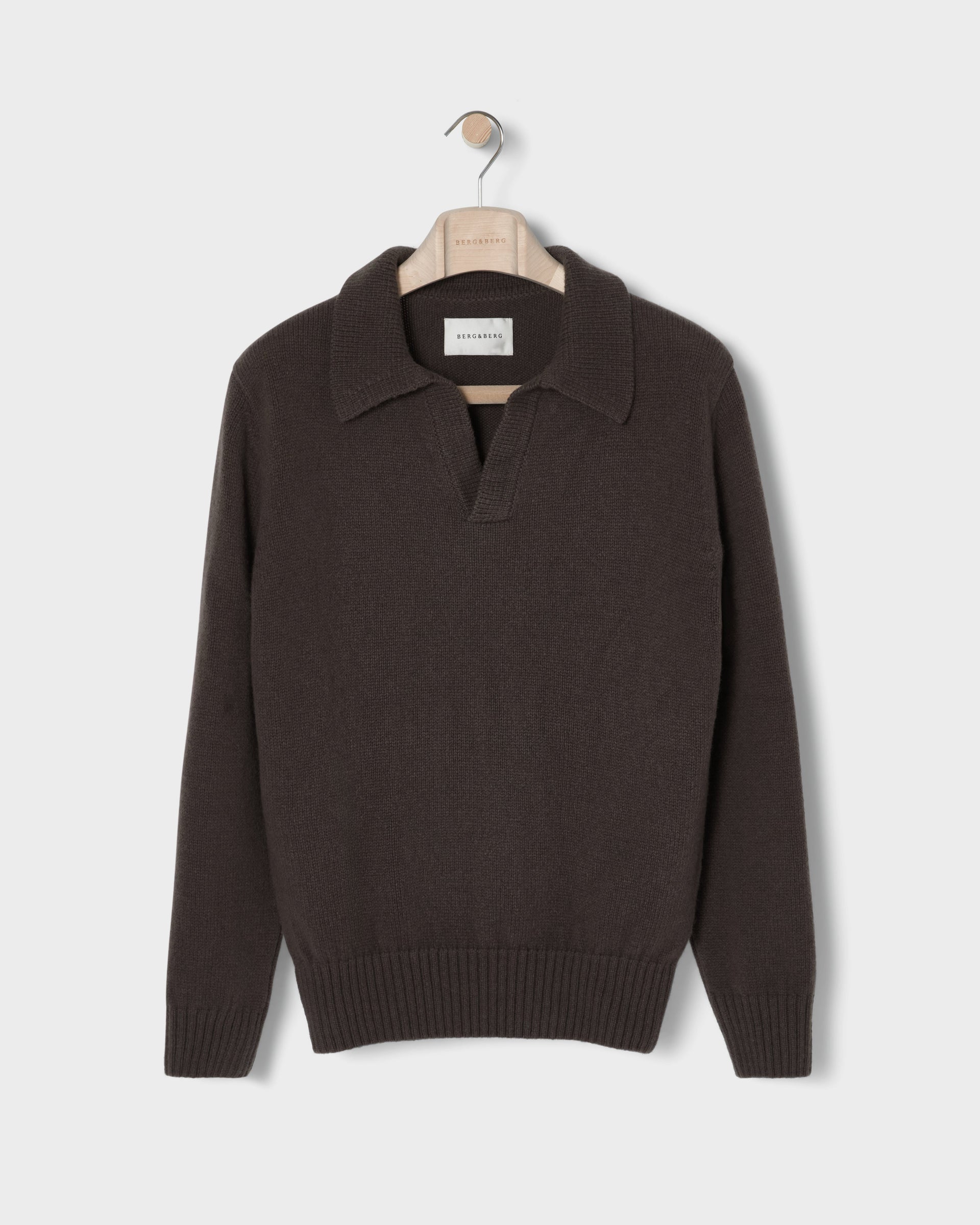 Benny Wool/Cashmere Polo - Brown bergbergstore
