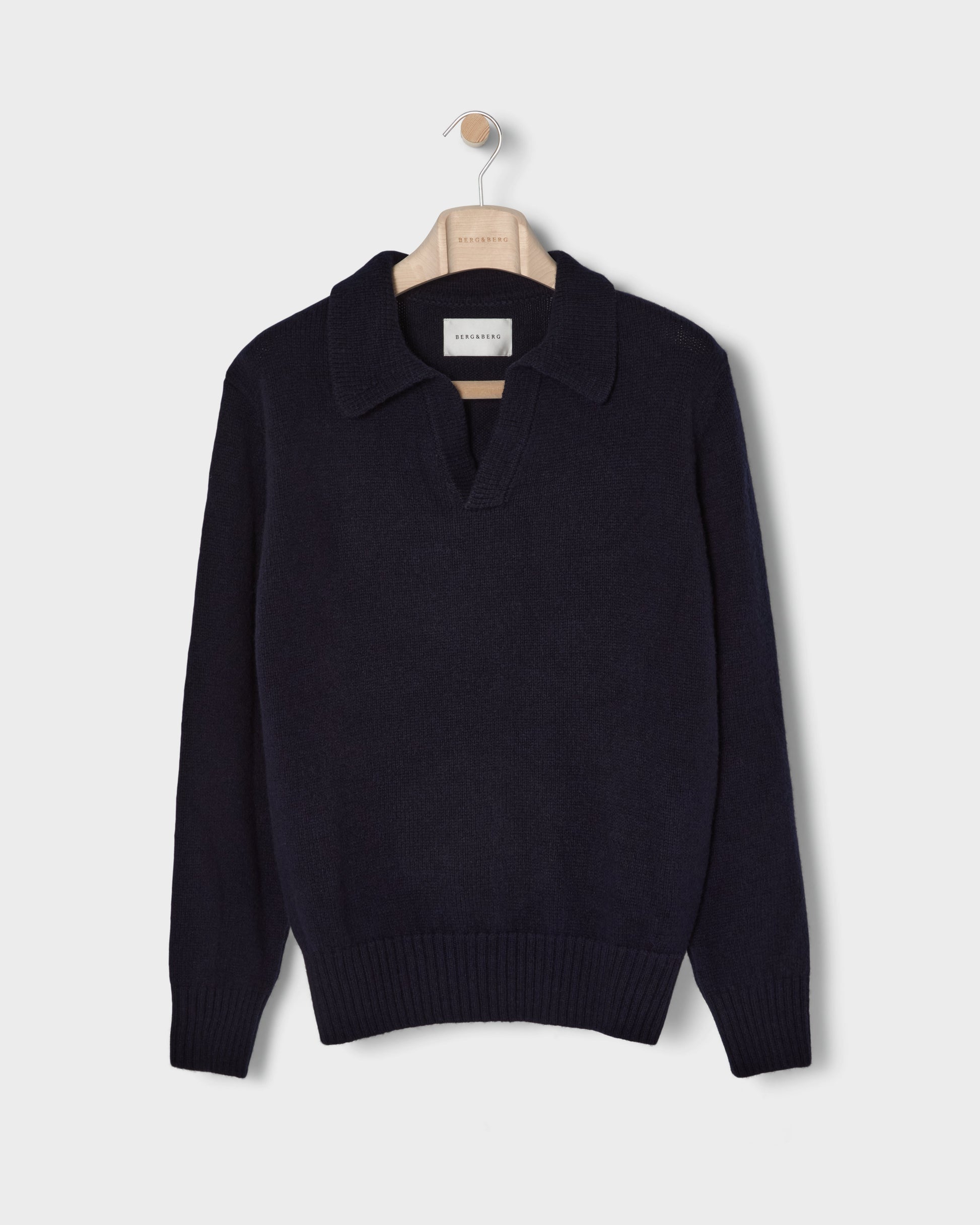 Benny Wool/Cashmere Polo - Navy bergbergstore