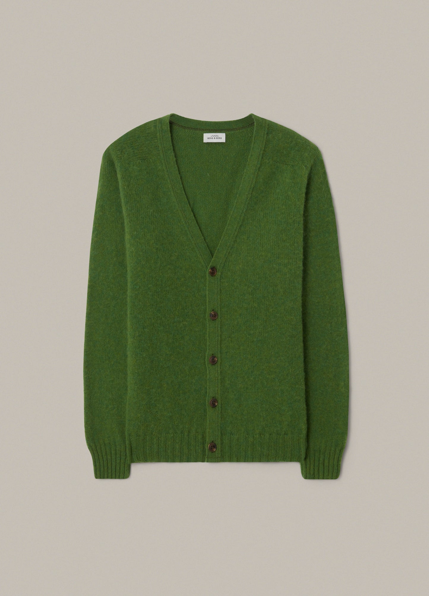 Brian Shaggy Cardigan - Green bergbergstore