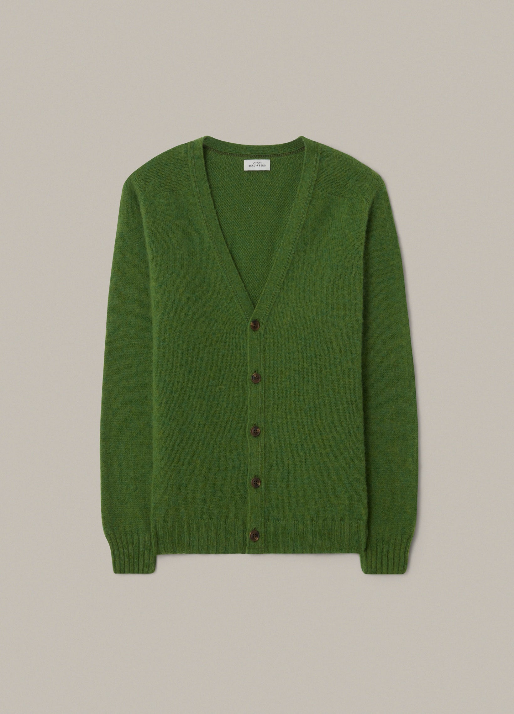 Brian Shaggy Cardigan - Green bergbergstore