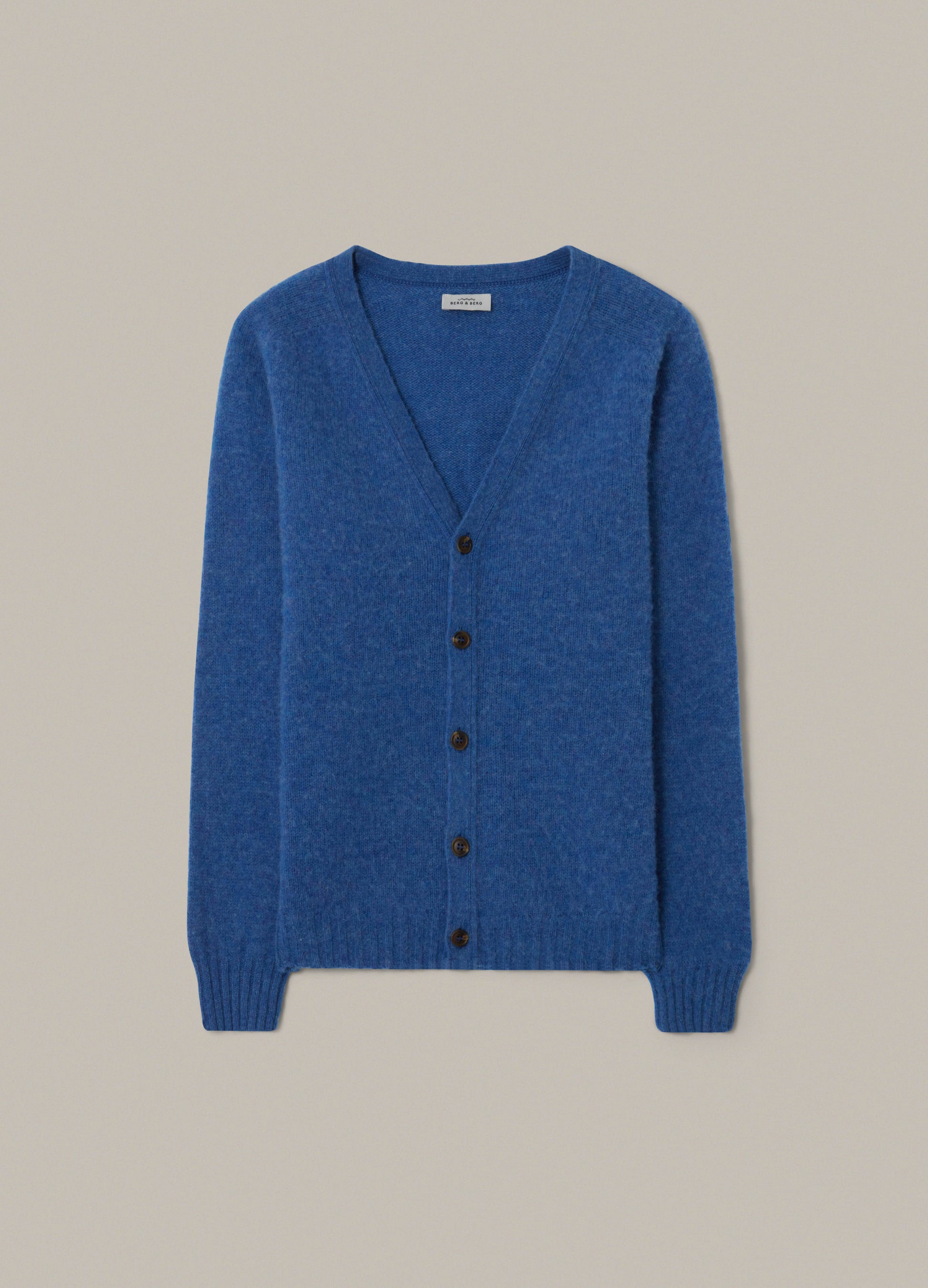 Brian Shaggy Cardigan - Blue bergbergstore