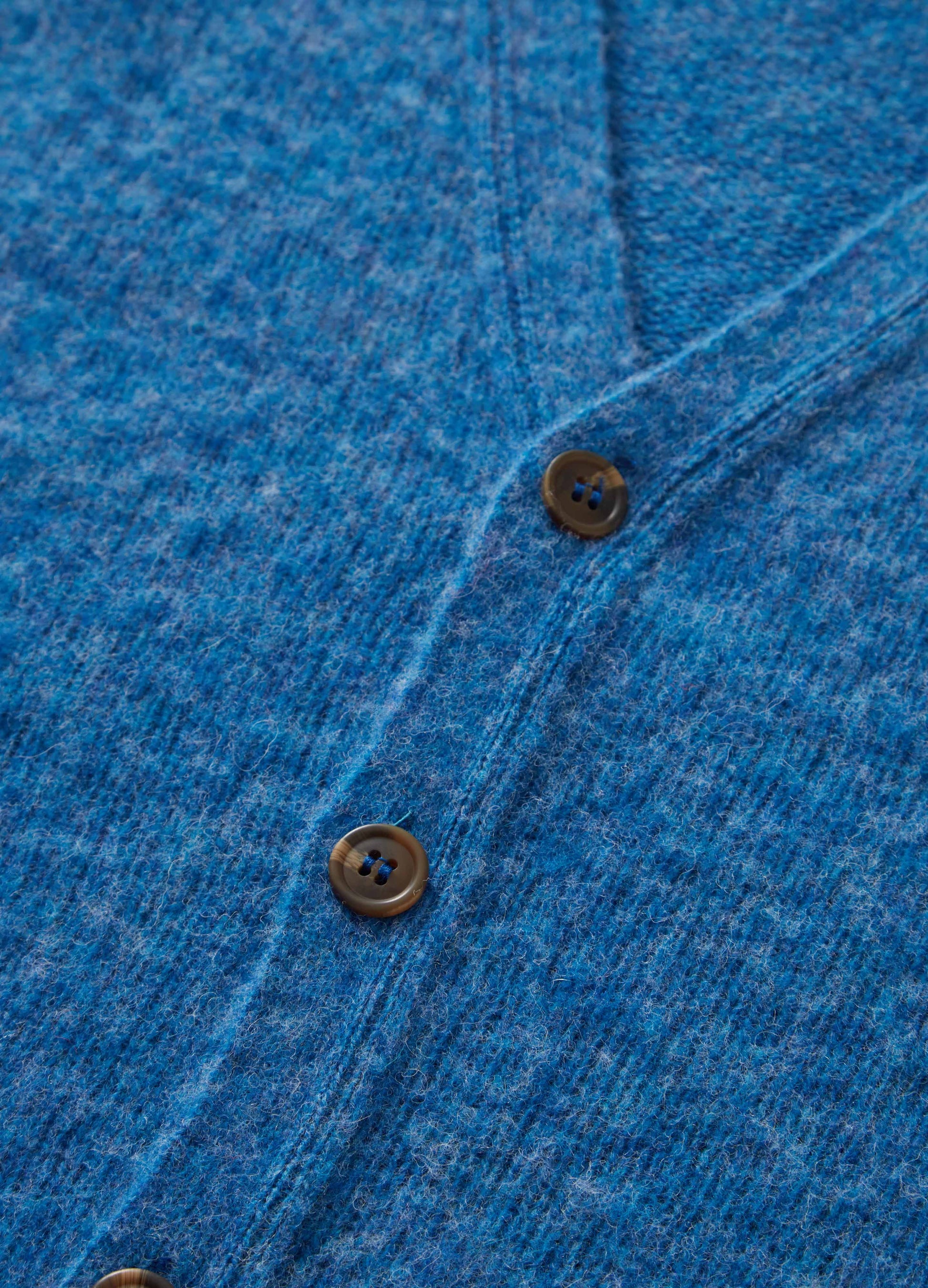 Brian Shaggy Cardigan - Blue bergbergstore