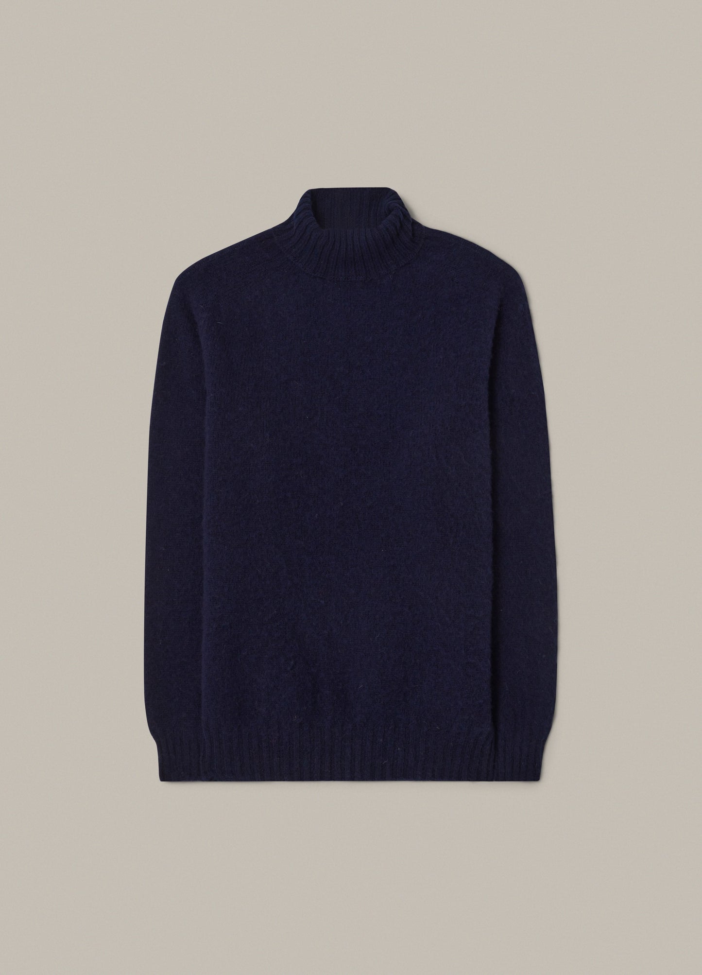 Bosse Shaggy Roll Neck - Navy bergbergstore