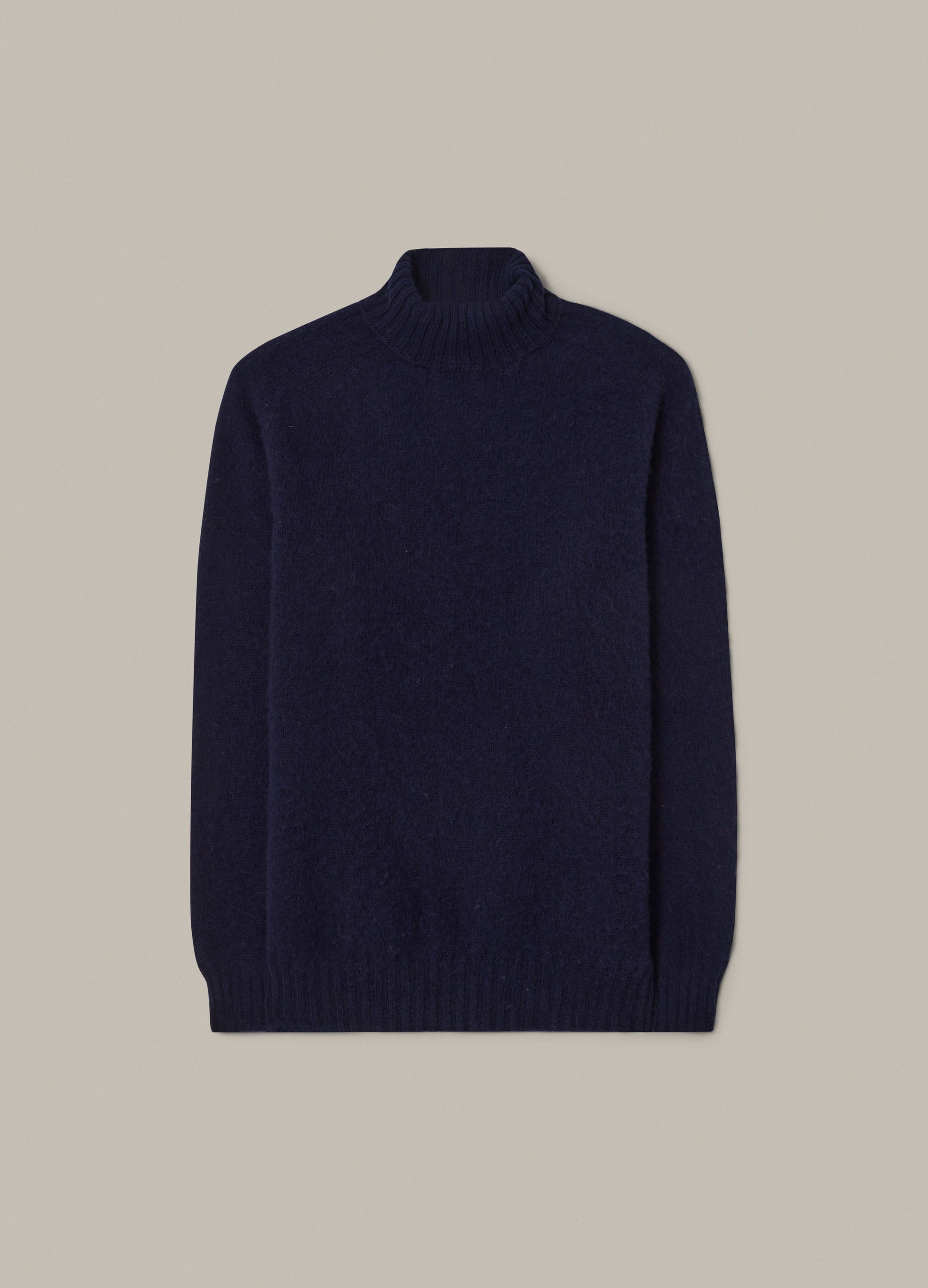Bosse Shaggy Roll Neck - Navy bergbergstore