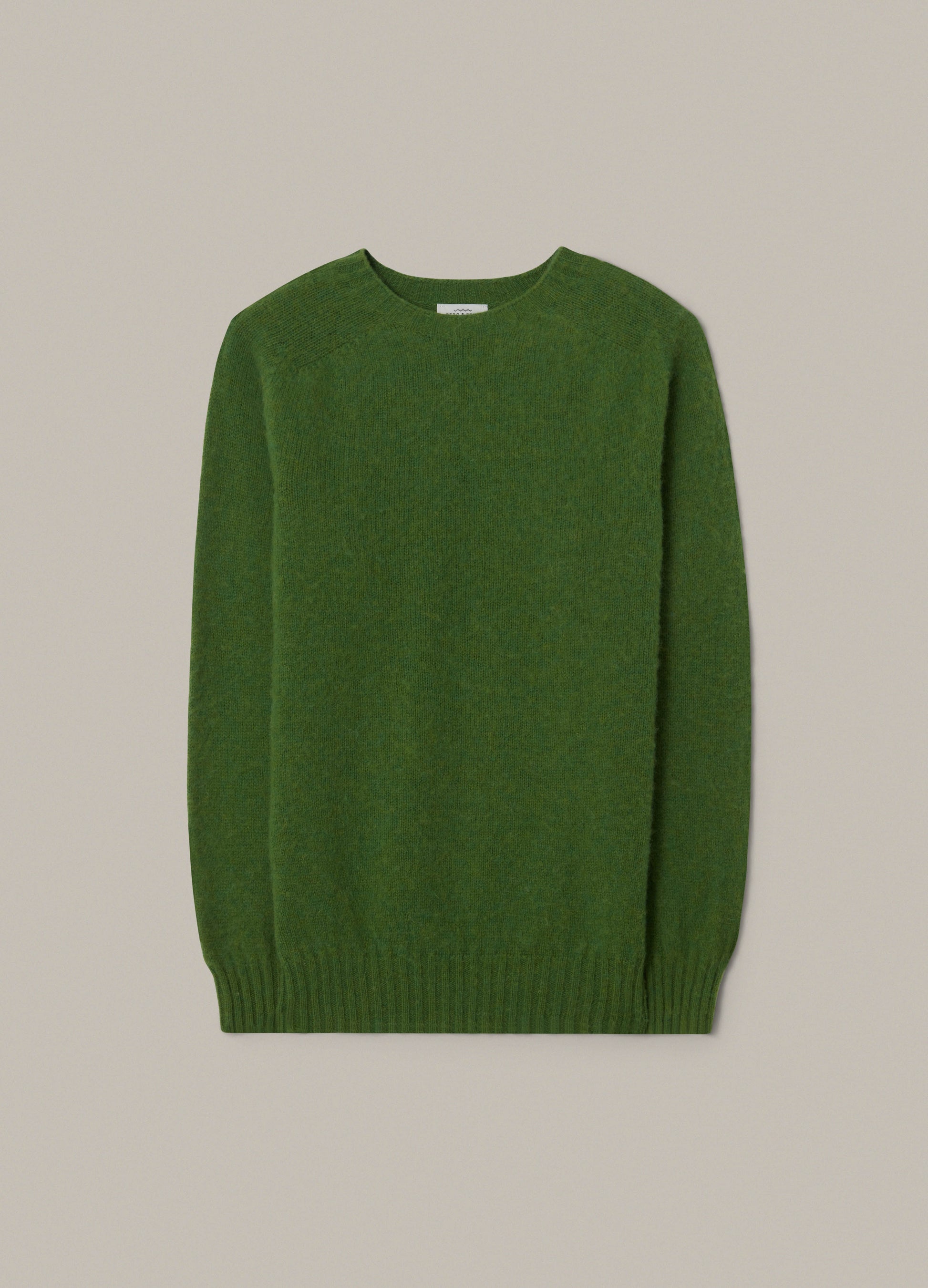 Bobbo Shaggy Crewneck - Green bergbergstore
