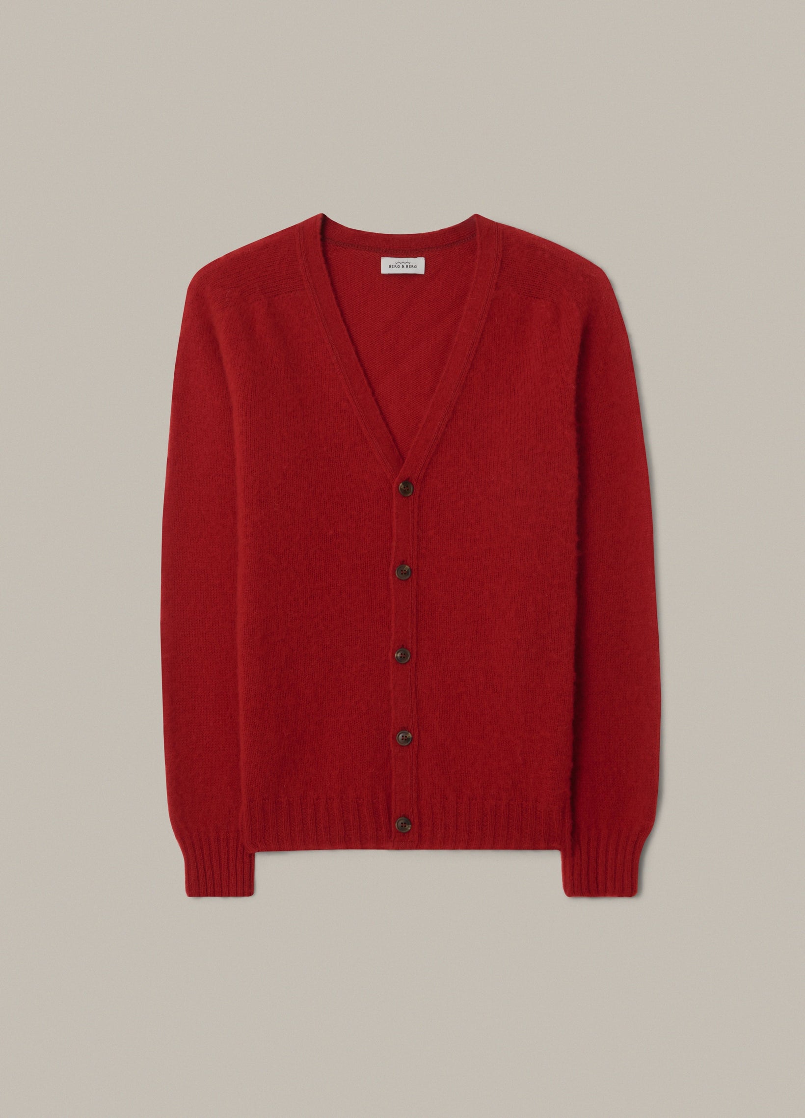 Brian Shaggy Cardigan - Red bergbergstore