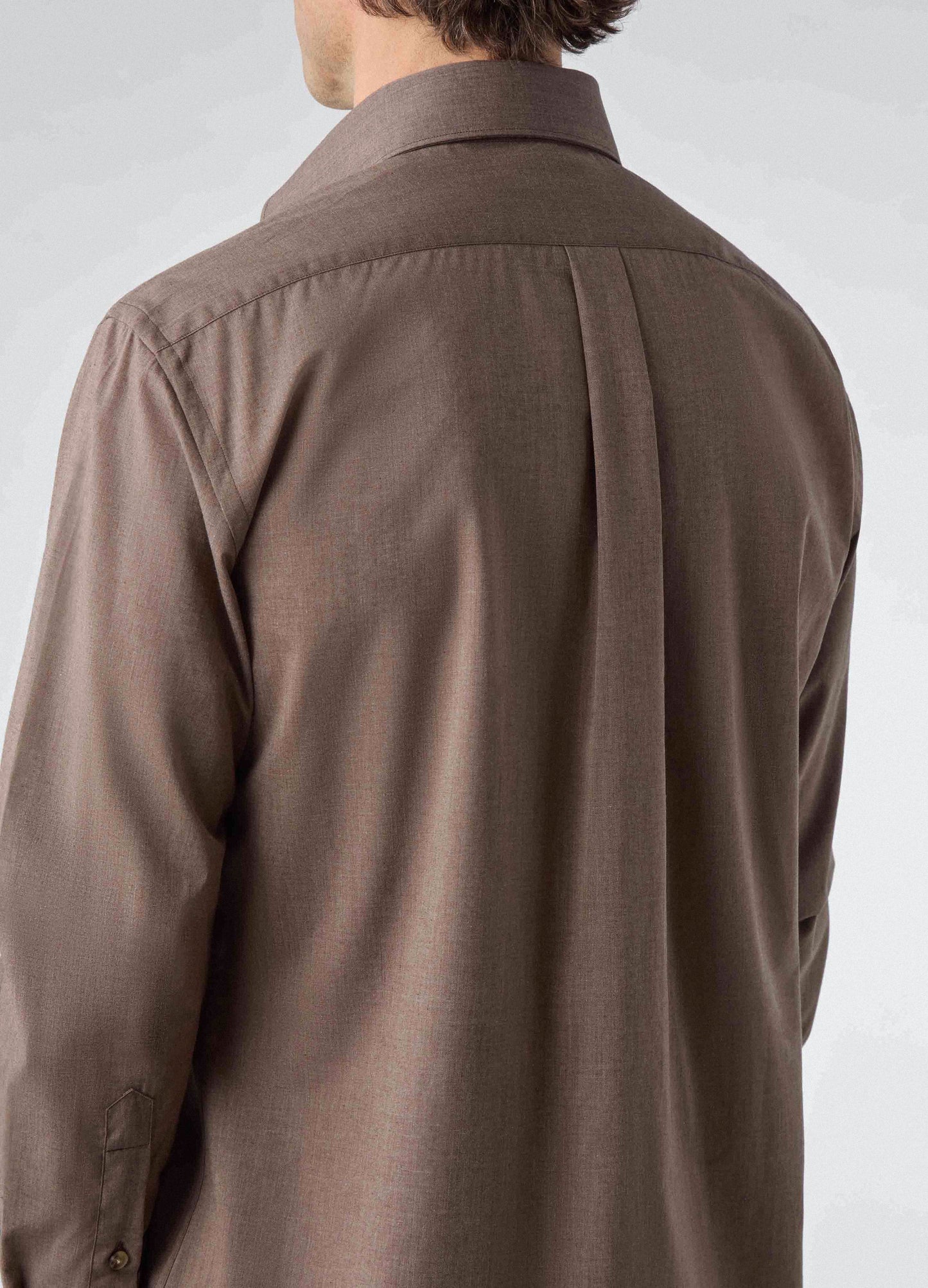 Francois Cotton/Lama Shirt - Brown | Berg & Berg
