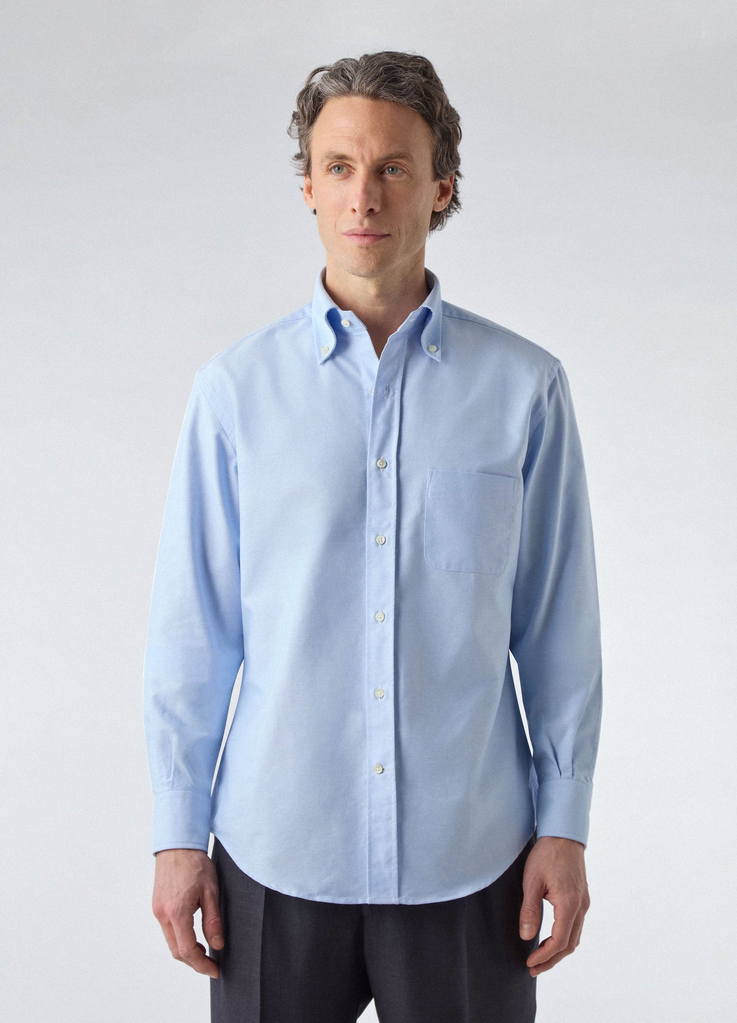 Ferdinand Oxford Button Down Shirt - Light Blue Berg & Berg