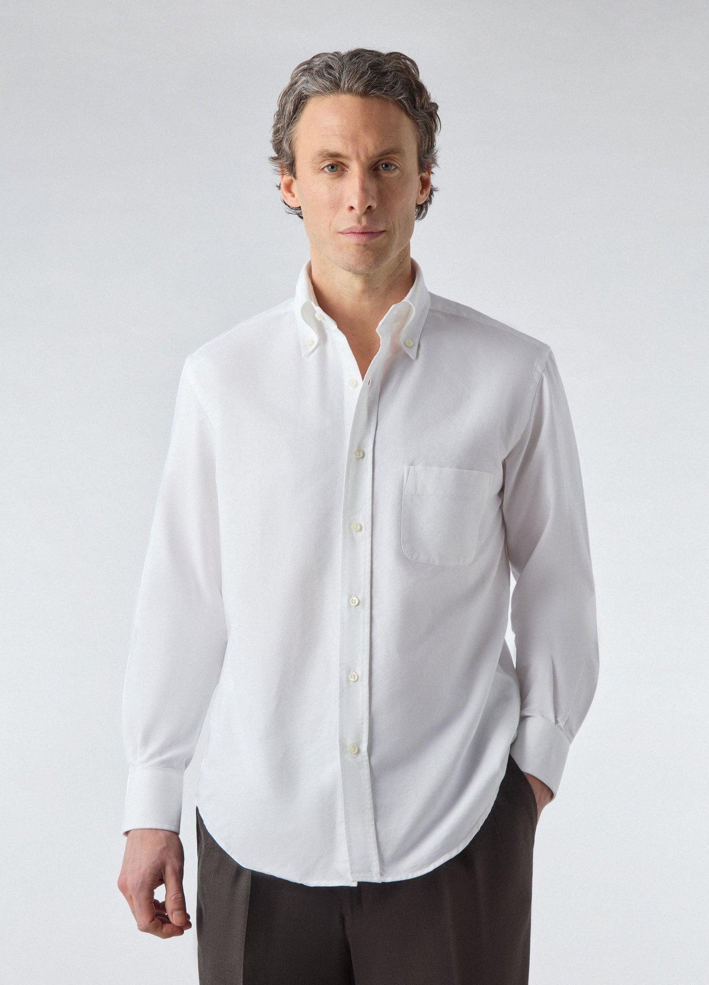 Ferdinand Oxford Button Down Shirt - White Berg & Berg