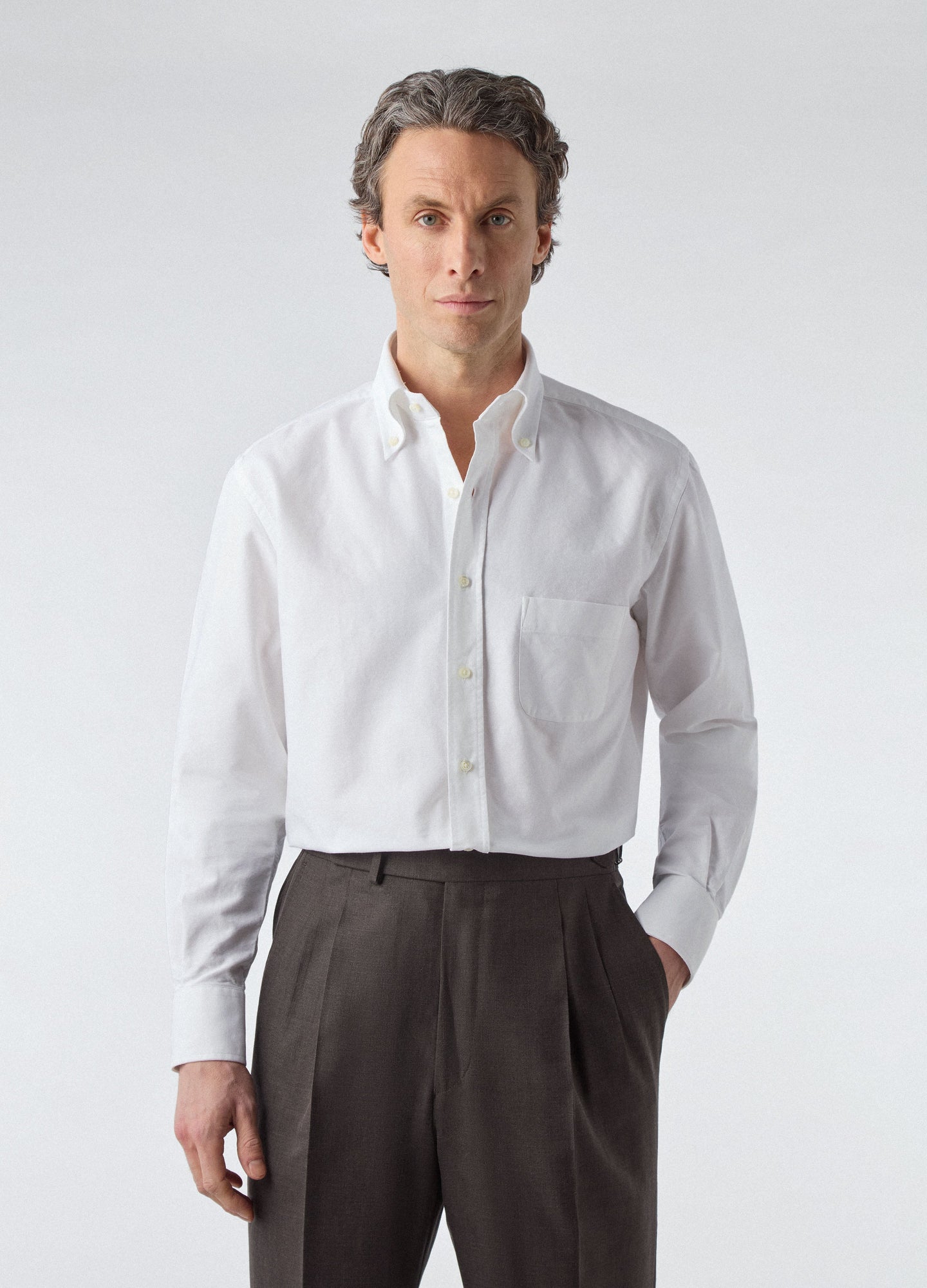 Ferdinand Oxford Button Down Shirt - White Berg & Berg