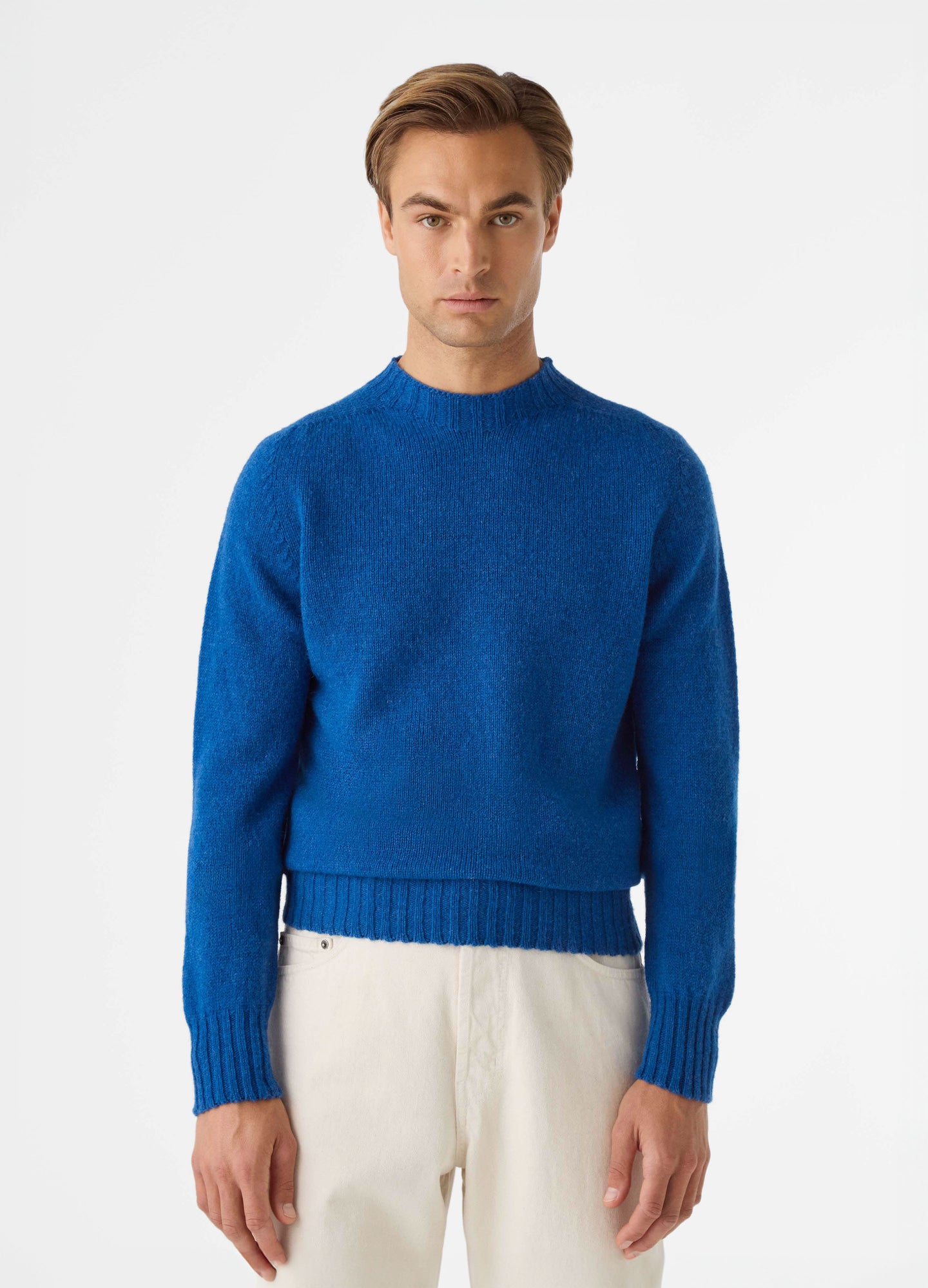 Birger Brushed Crewneck - Sky Blue