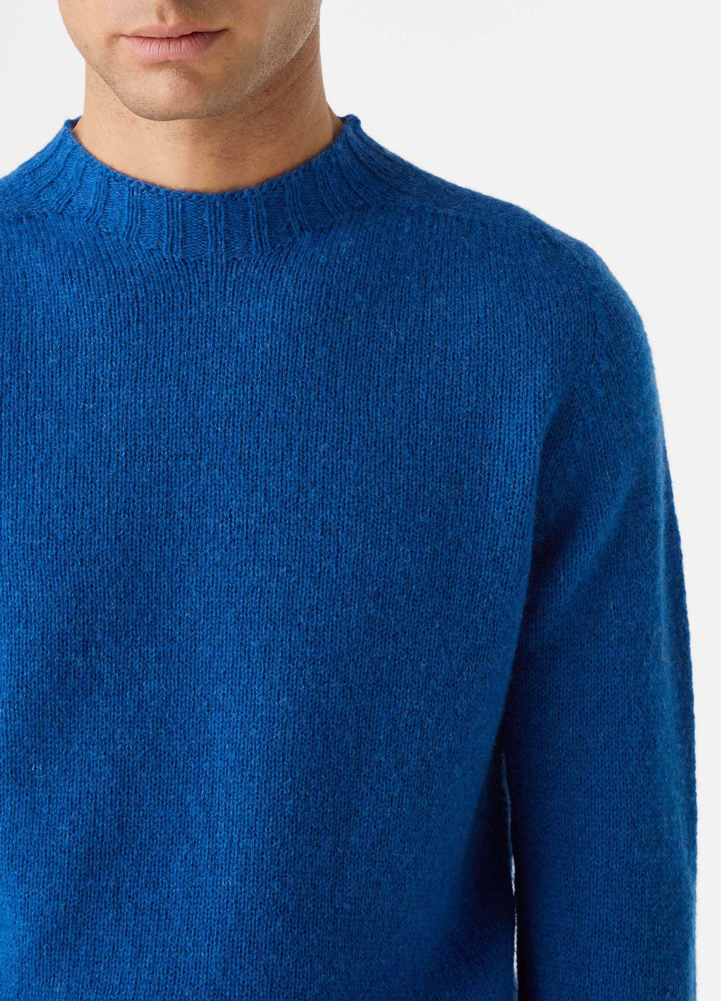 Birger Brushed Crewneck - Sky Blue