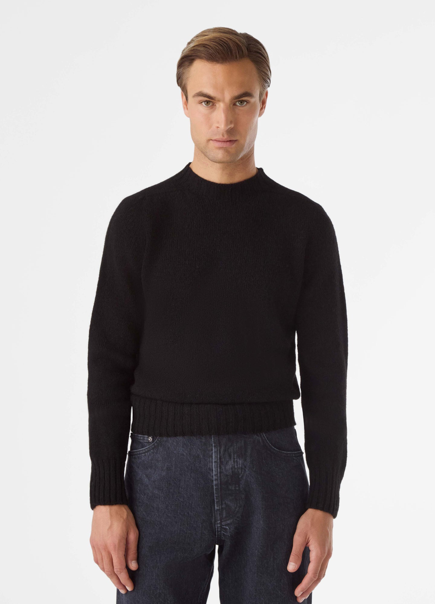 Birger Brushed Crewneck - Black