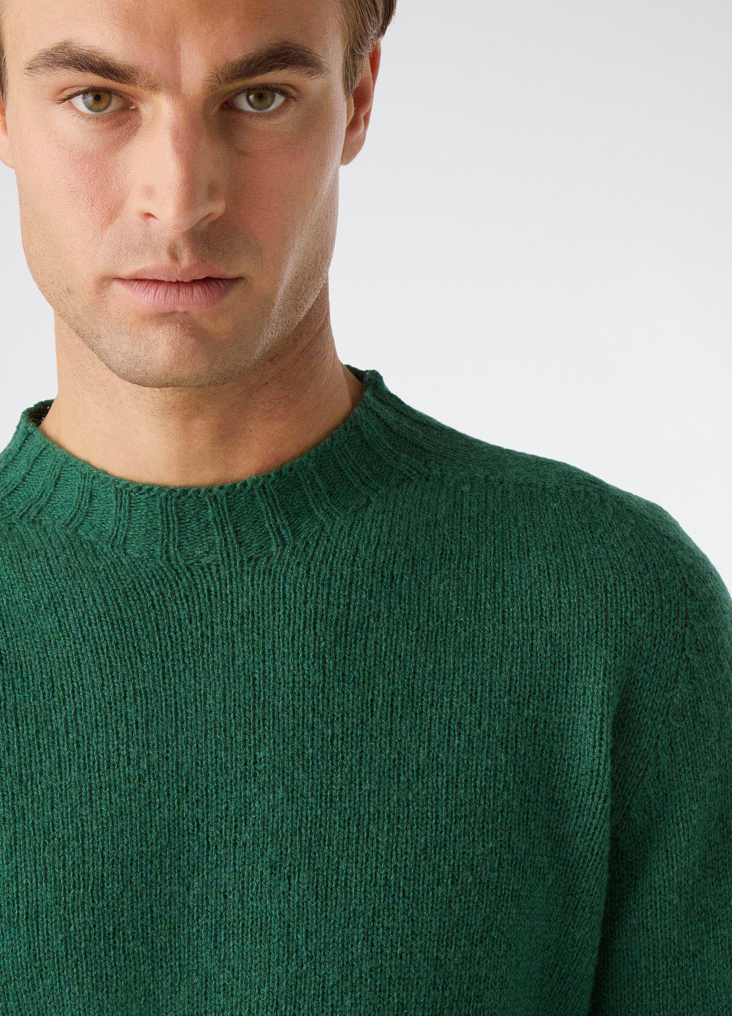 Birger Shaggy Crew Neck - Green