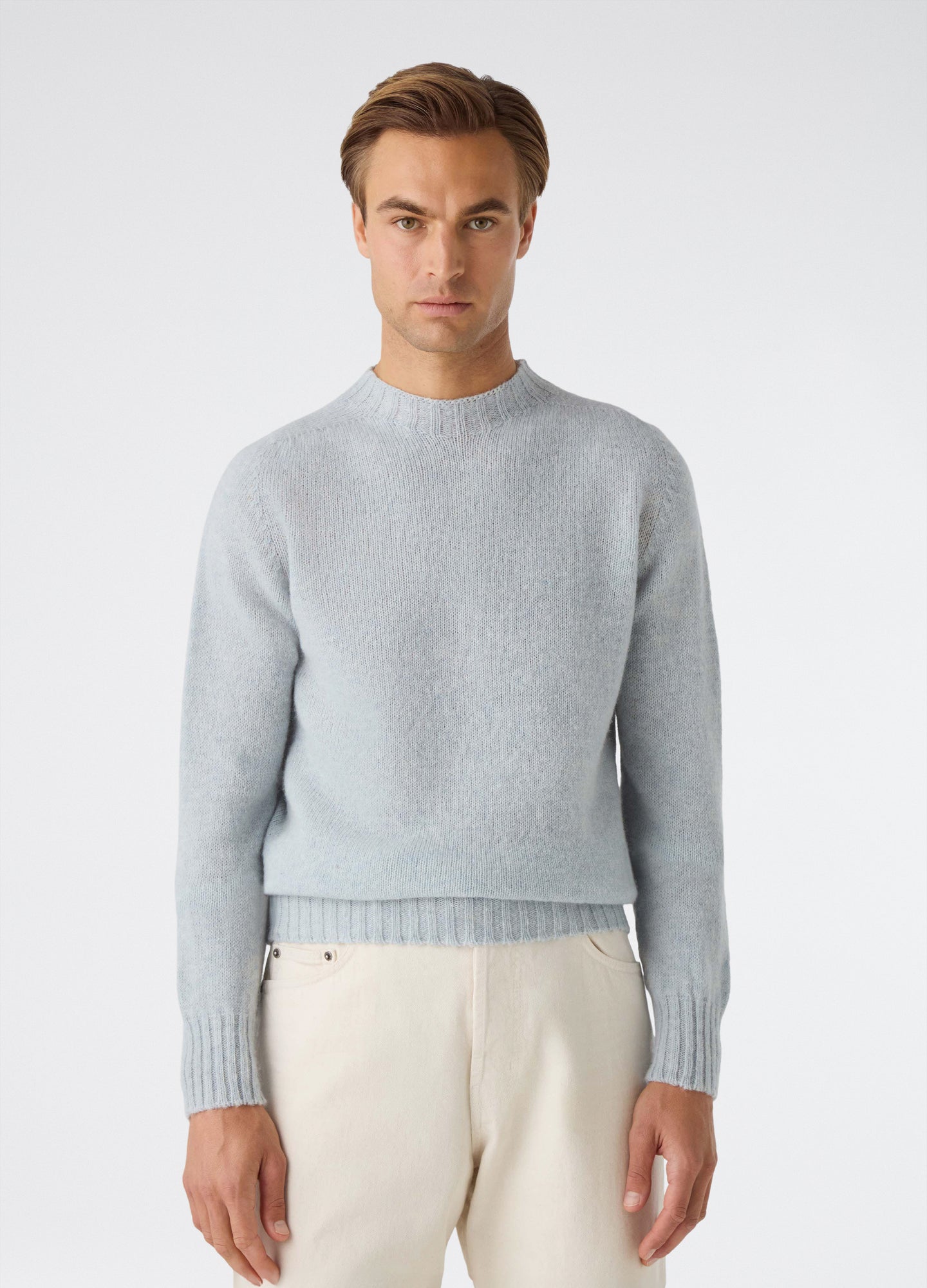 Birger Shaggy Crewneck - Ice