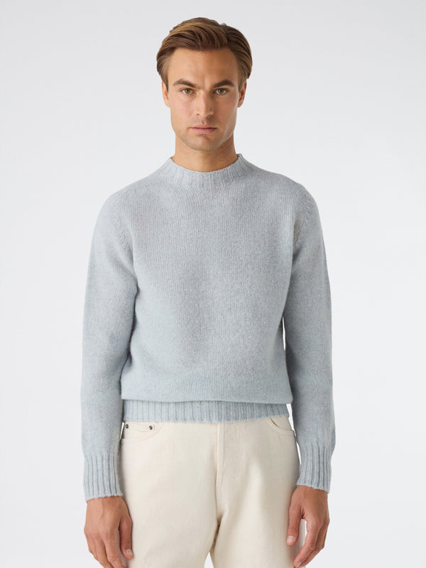 White shaggy sweater cheap