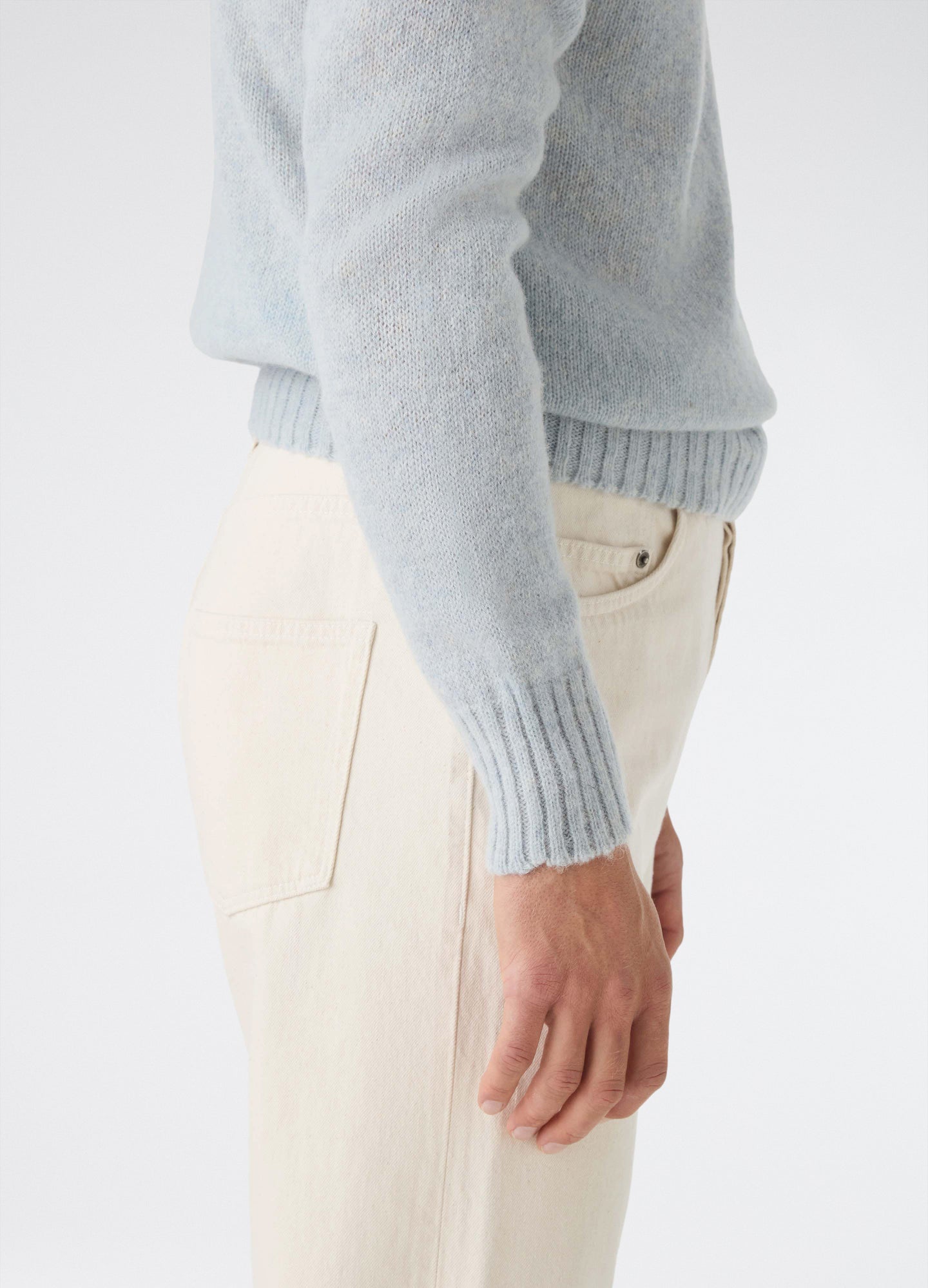 Birger Shaggy Crewneck - Ice