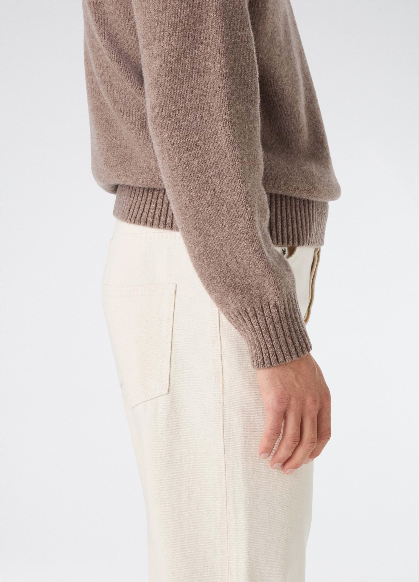 Bruno Wool/Cashmere Polo - Taupe bergbergstore