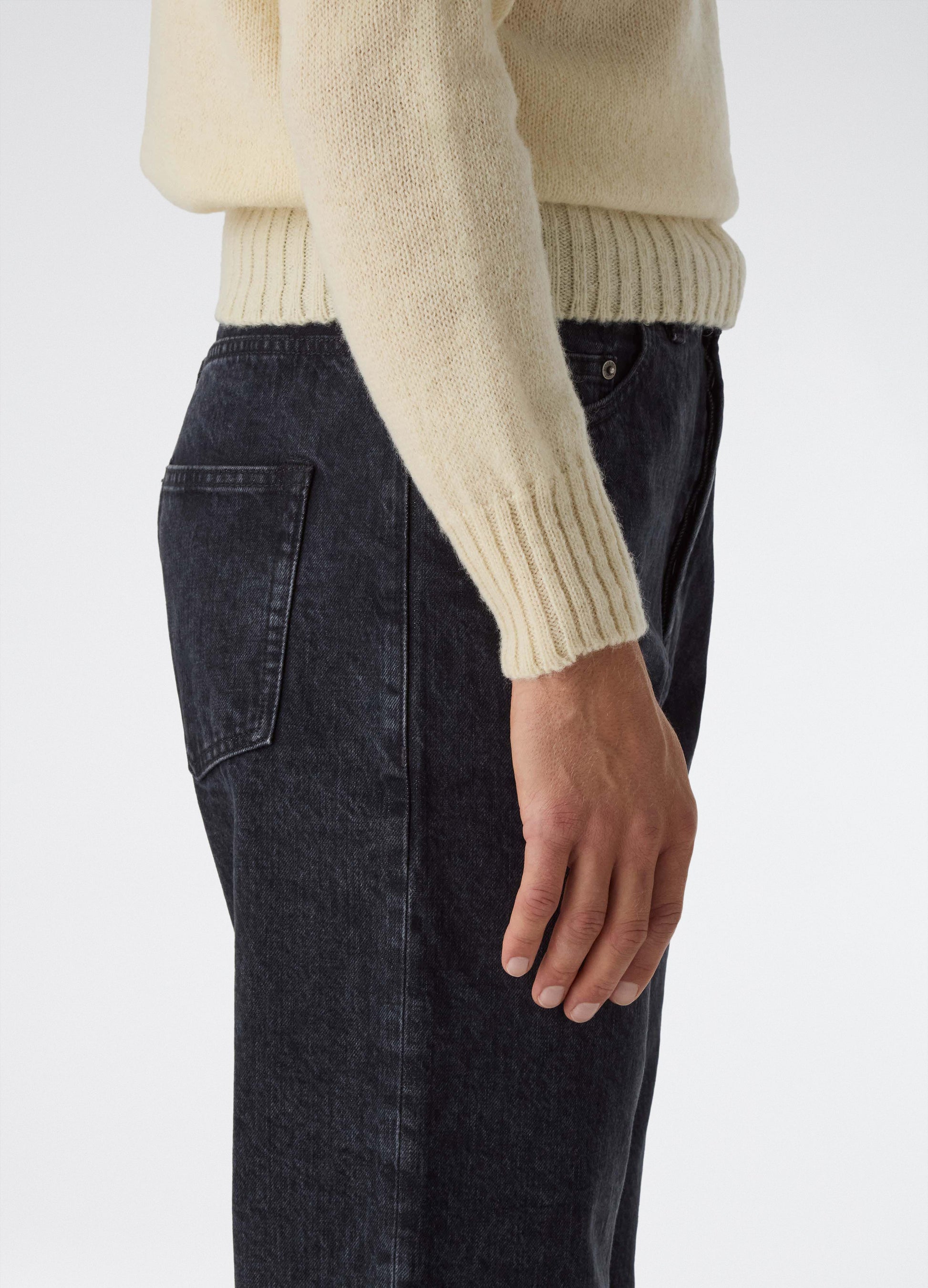 Birger Shaggy Crew Neck - Ecru bergbergstore