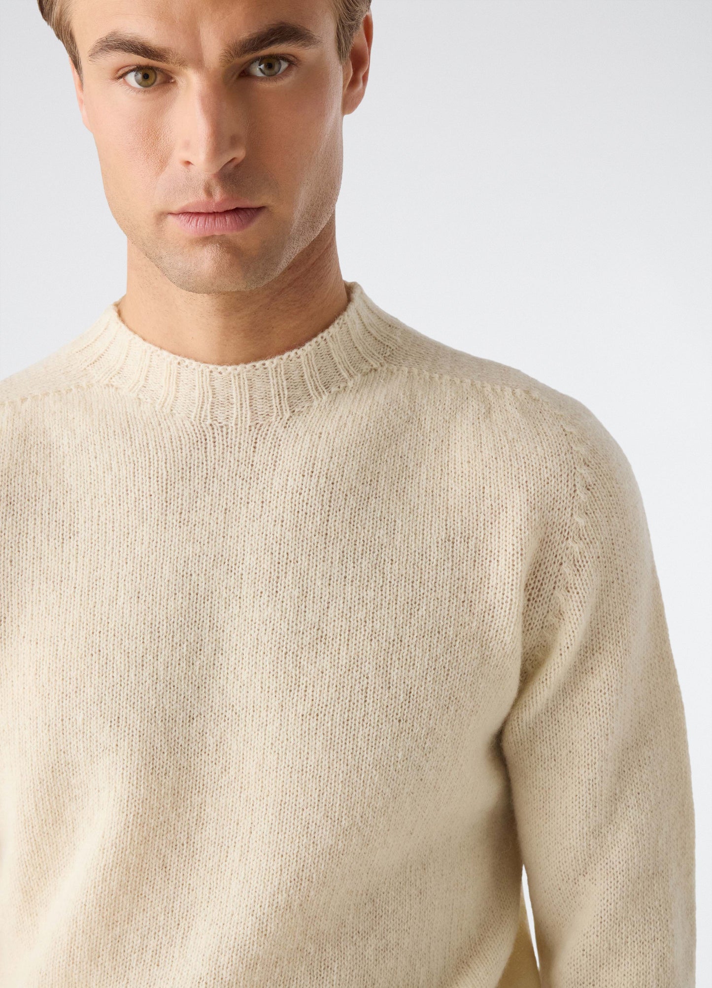 Birger Shaggy Crew Neck - Ecru bergbergstore