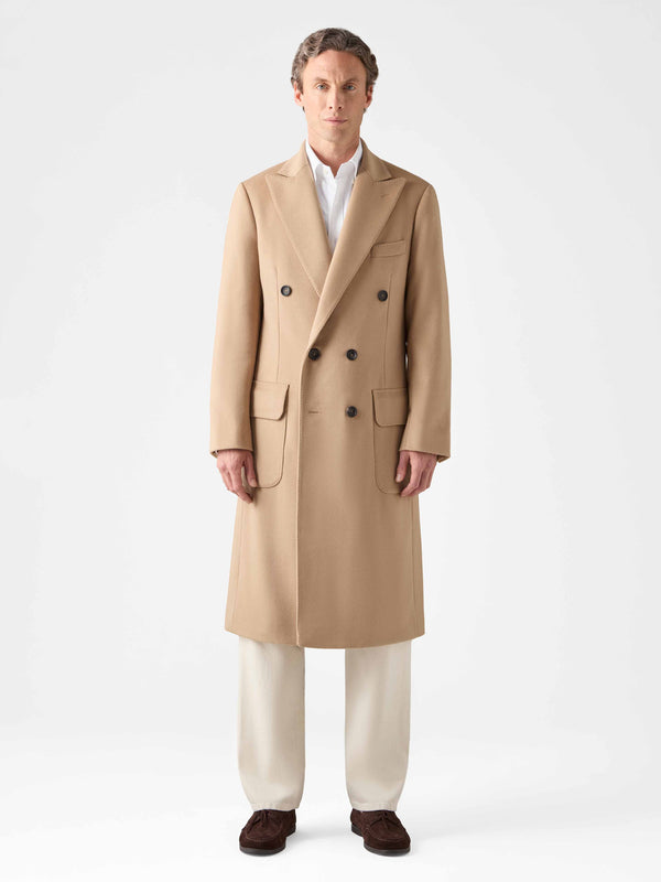 Floor length camel coat online