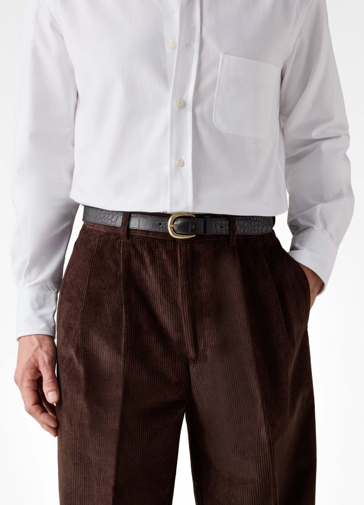 Antonello Corduroy Trousers - Brown