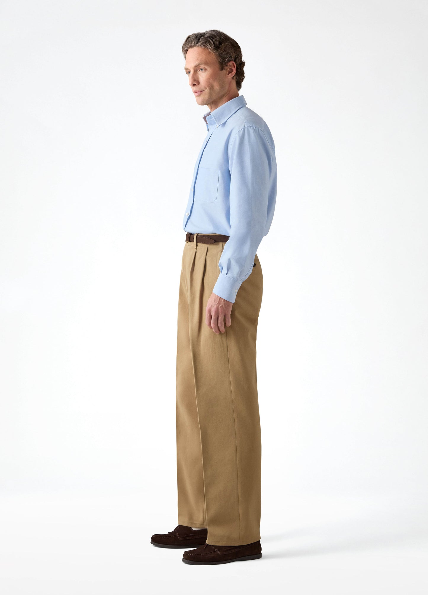 Antonello Cotton Trousers - Beige Berg & Berg