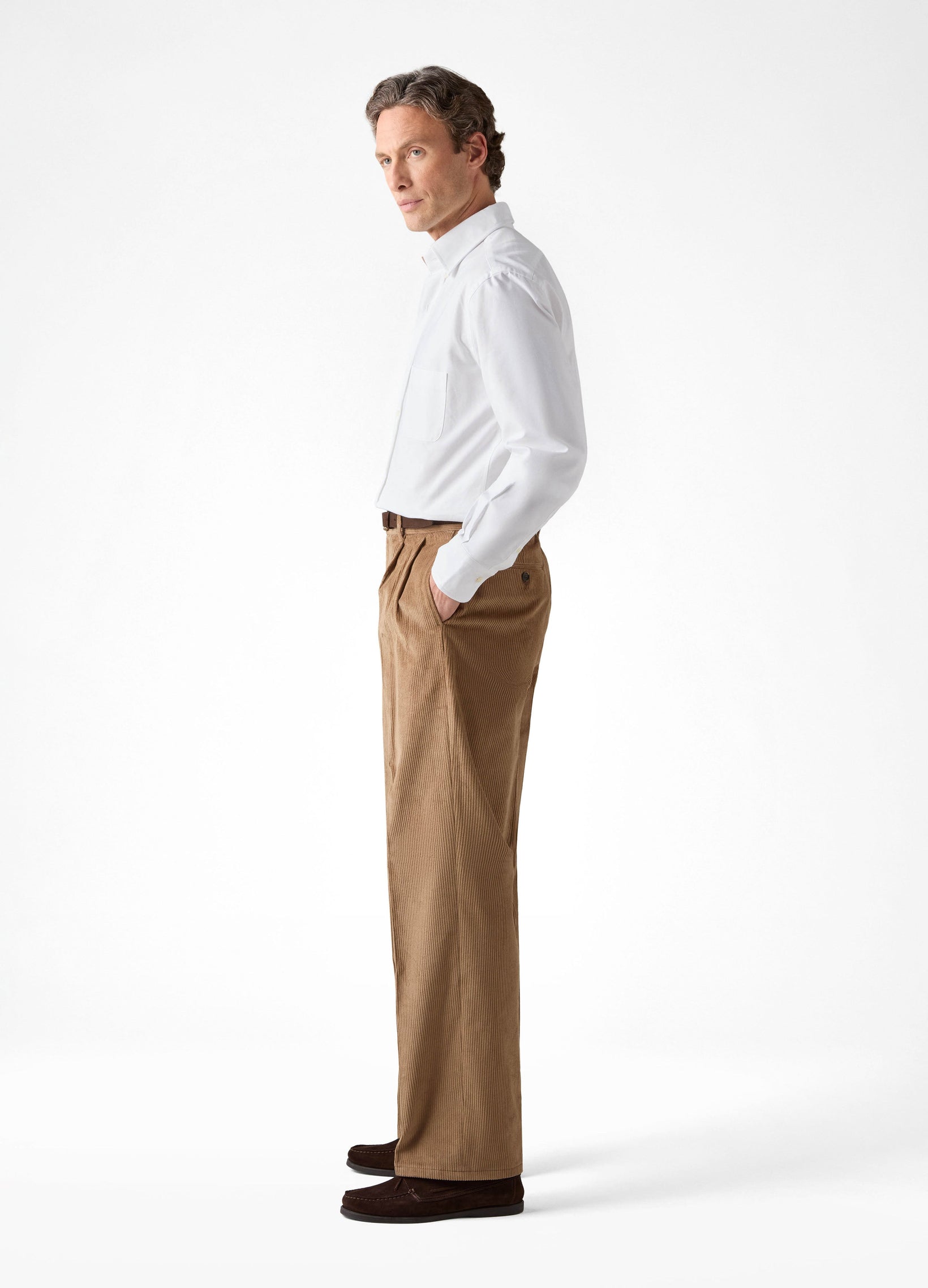 Antonello Corduroy Trousers - Fawn Berg & Berg