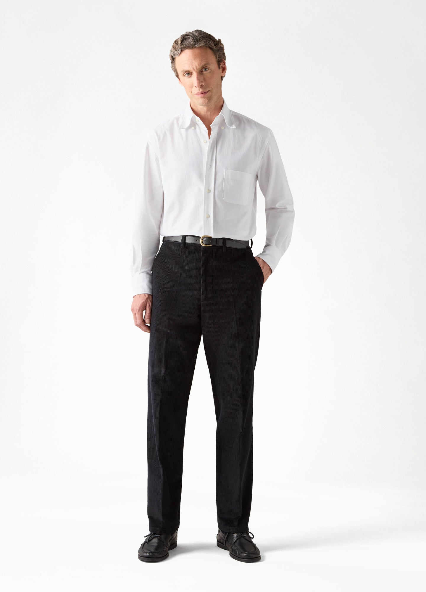 Alfie Corduroy Trousers - Black