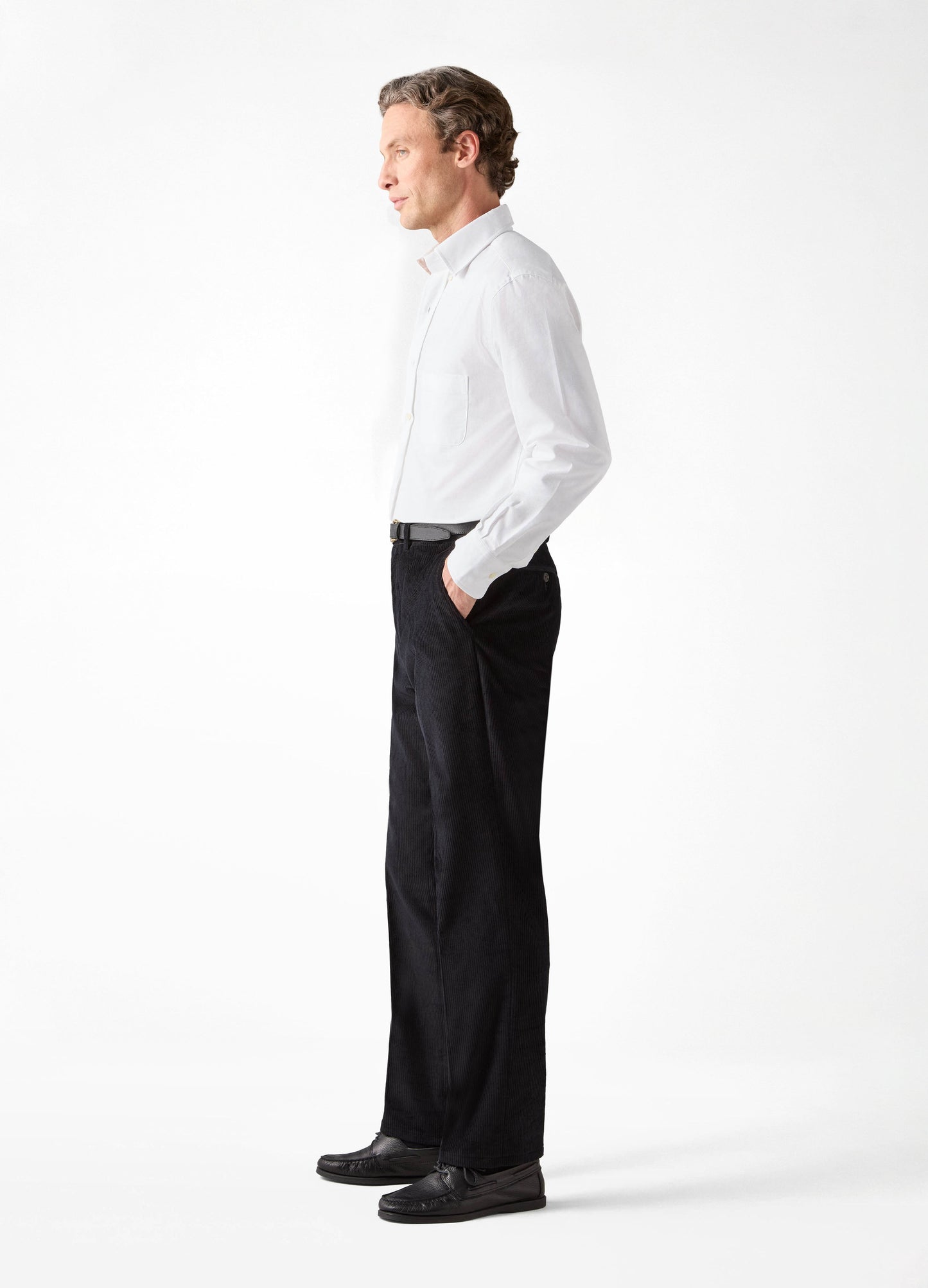 Alfie Corduroy Trousers - Black Berg & Berg