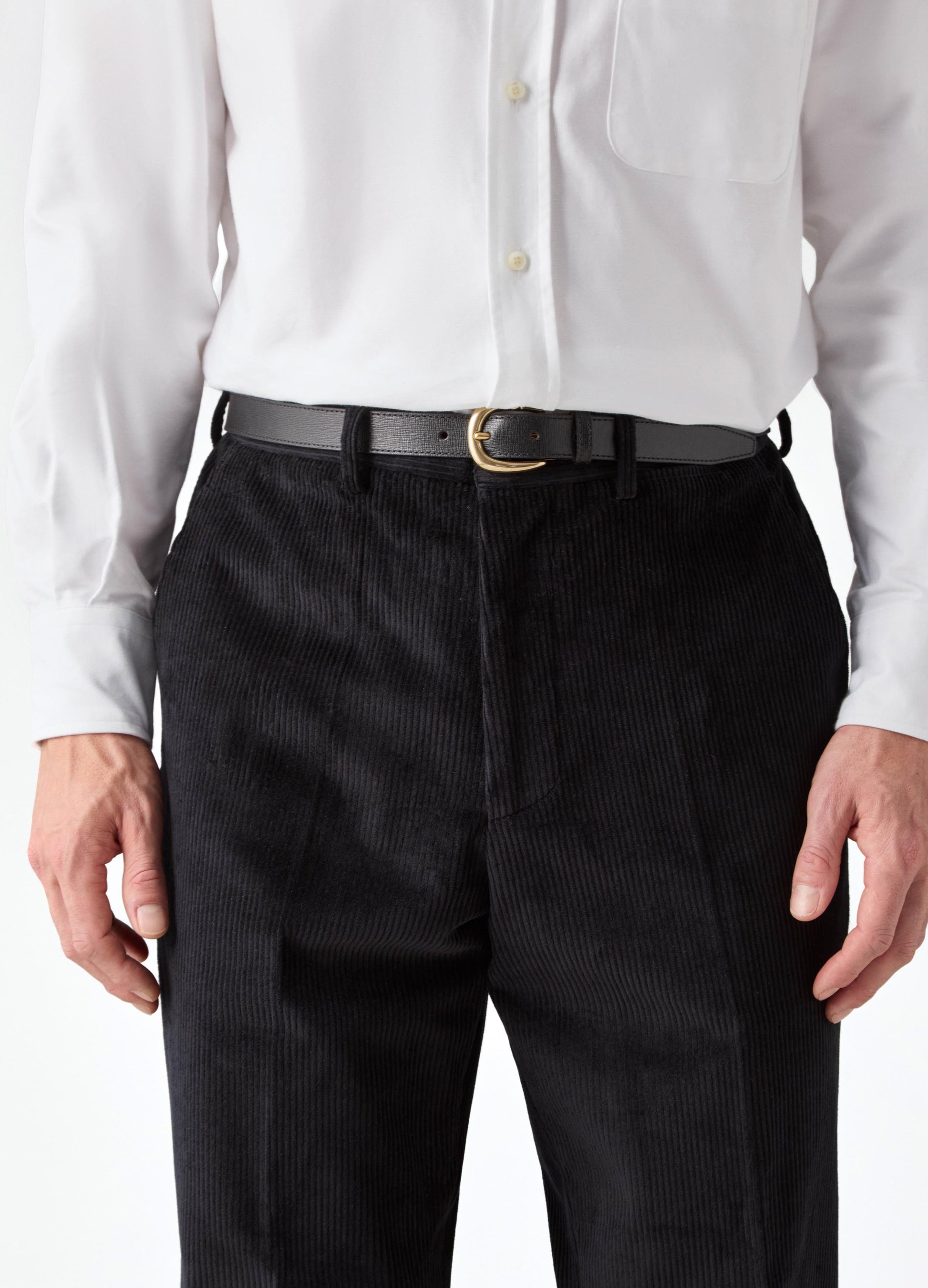 Alfie Corduroy Trousers - Black Berg & Berg