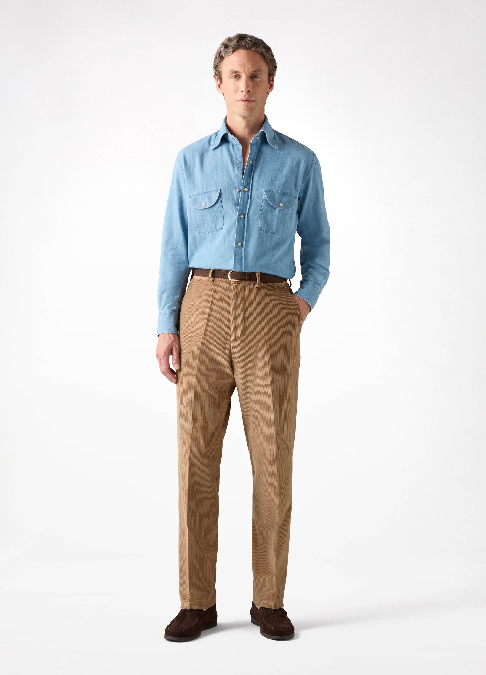 Alfie Corduroy Trousers - Fawn Berg & Berg